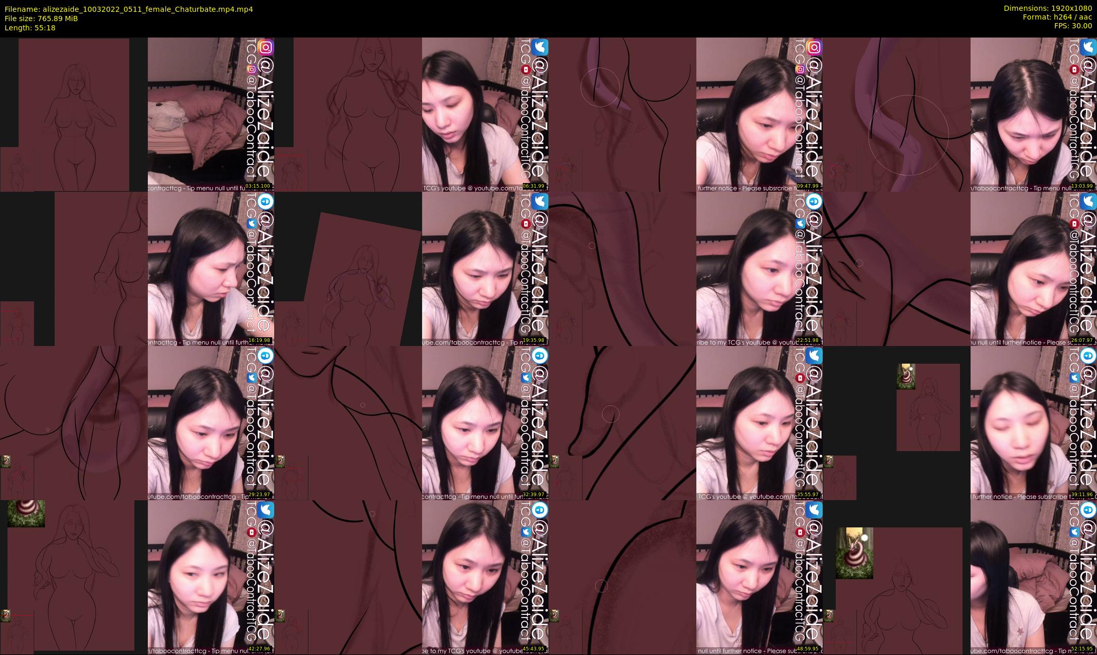 alizezaide — 56 minute Chaturbate female cam show recording, 1080p, Mar 10, 2022