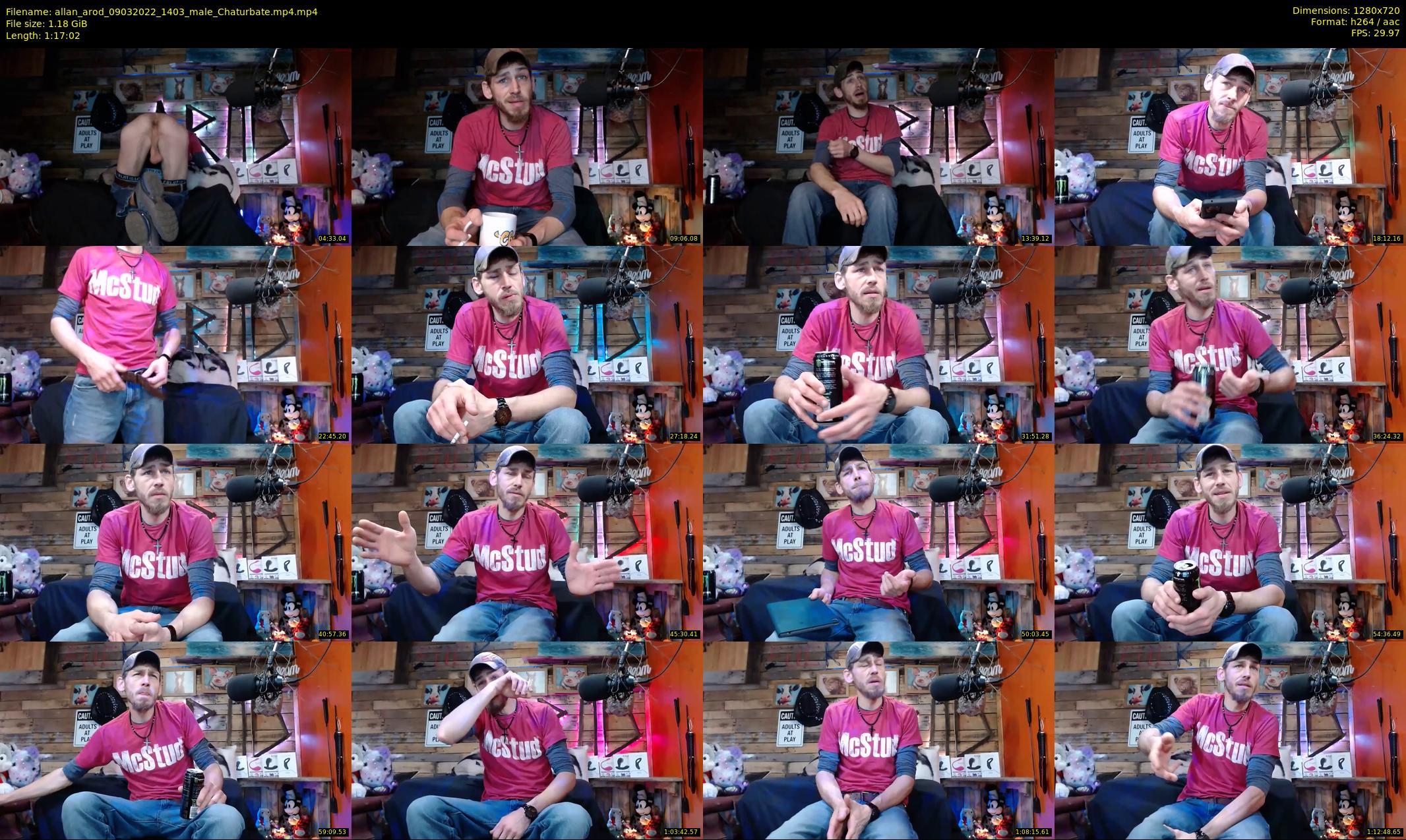 allan_arod — 78 minute Chaturbate male cam show recording, 720p, Mar 9, 2022