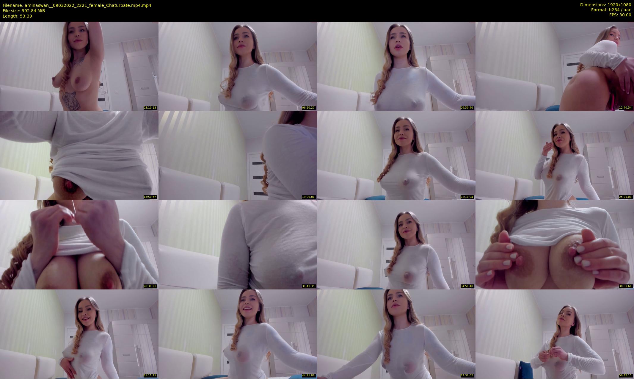 aminaswan_ — 54 minute Chaturbate female cam show recording, 1080p, Mar 9, 2022