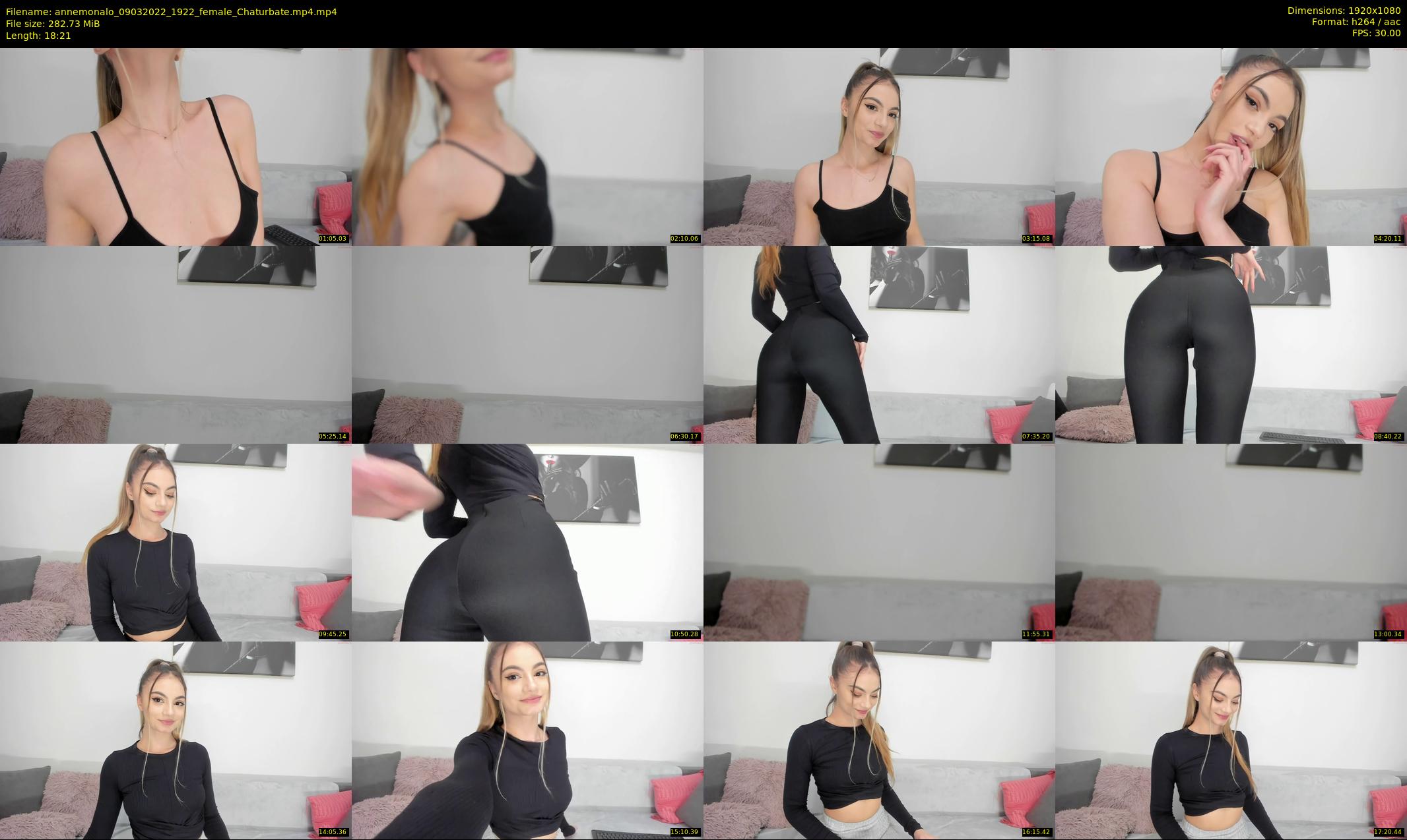 annemonalo — 19 minute Chaturbate female cam show recording, 1080p, Mar 9, 2022