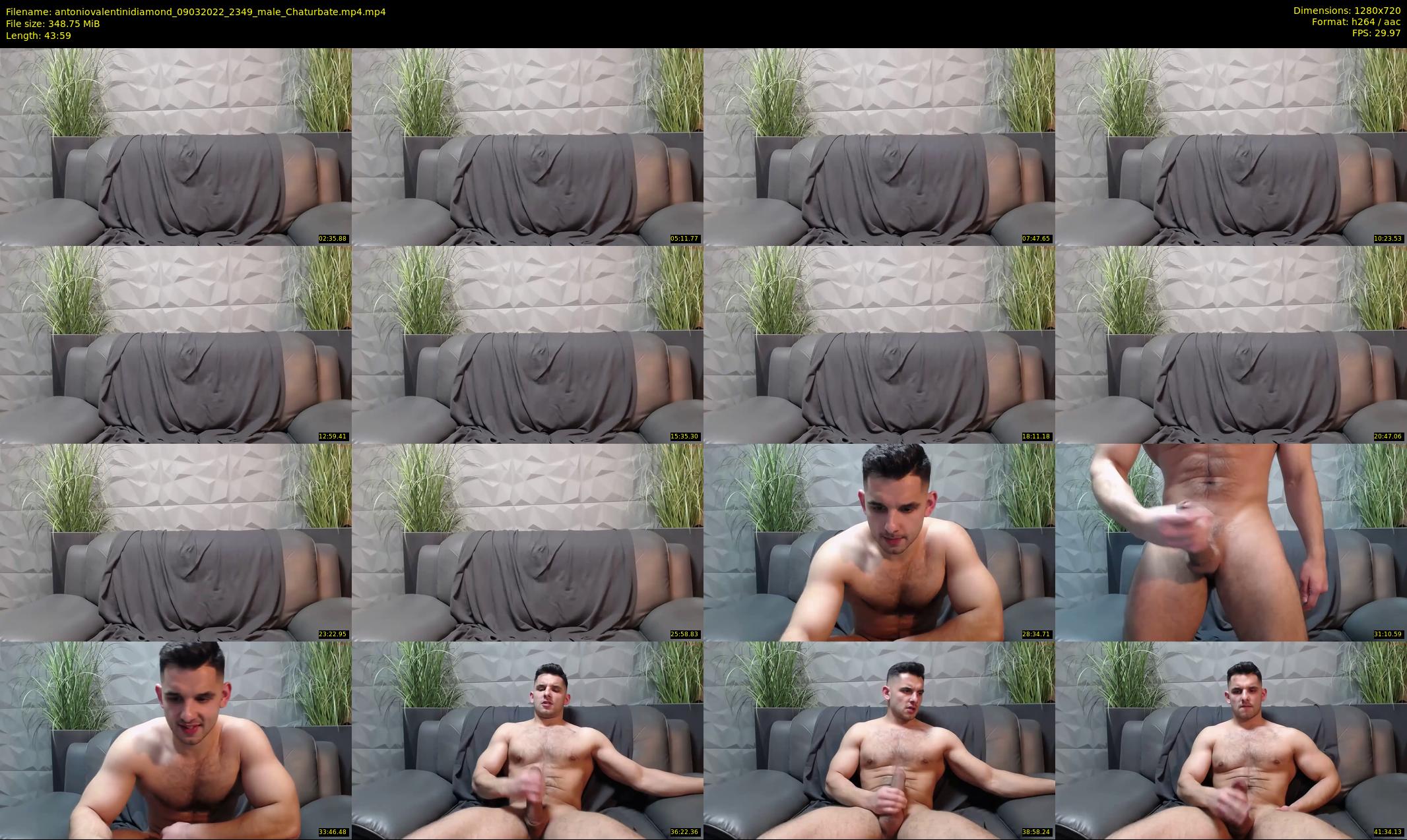 antoniovalentinidiamond — 44 minute Chaturbate male cam show recording, 720p, Mar 9, 2022
