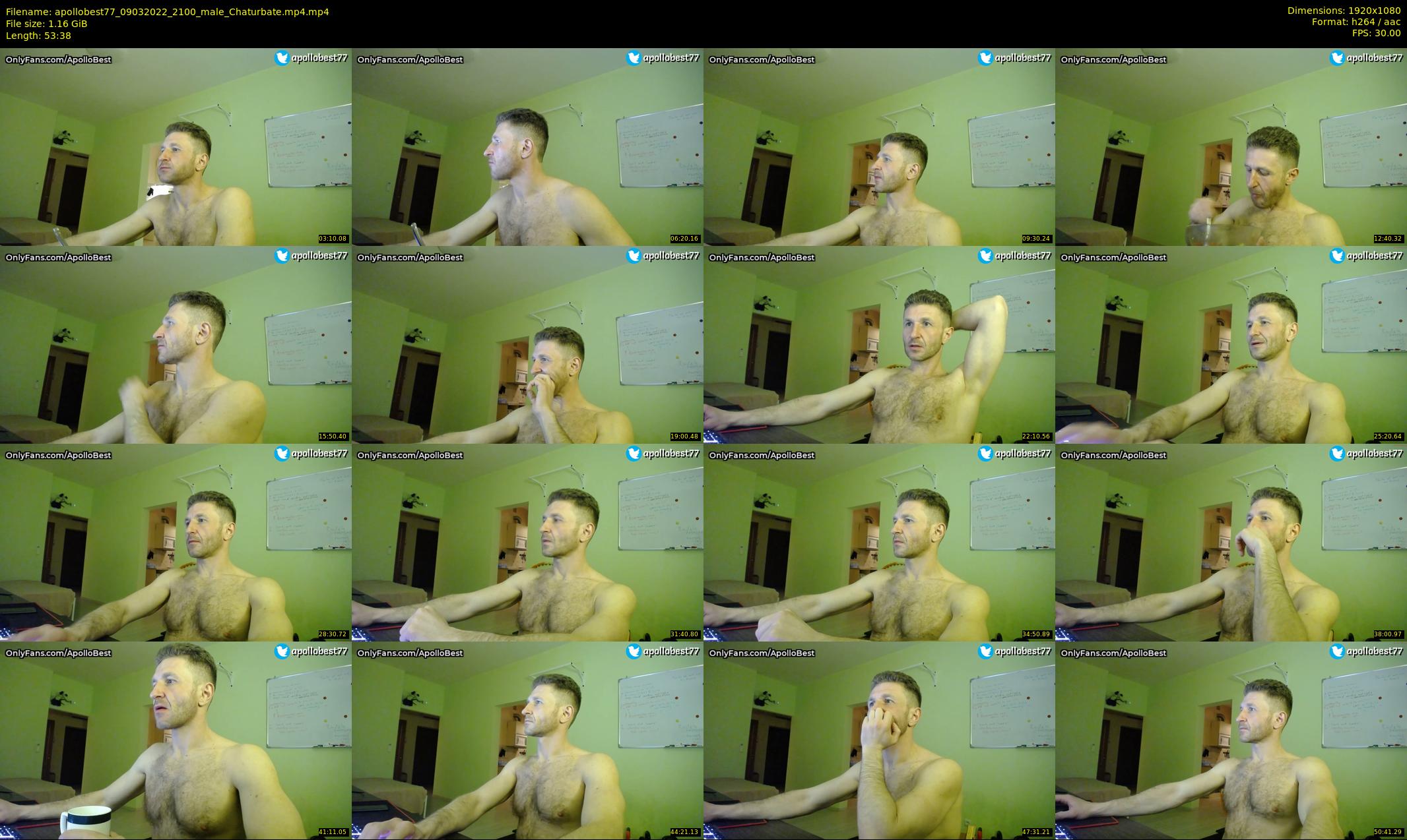 apollobest77 — 54 minute Chaturbate male cam show recording, 1080p, Mar 9, 2022