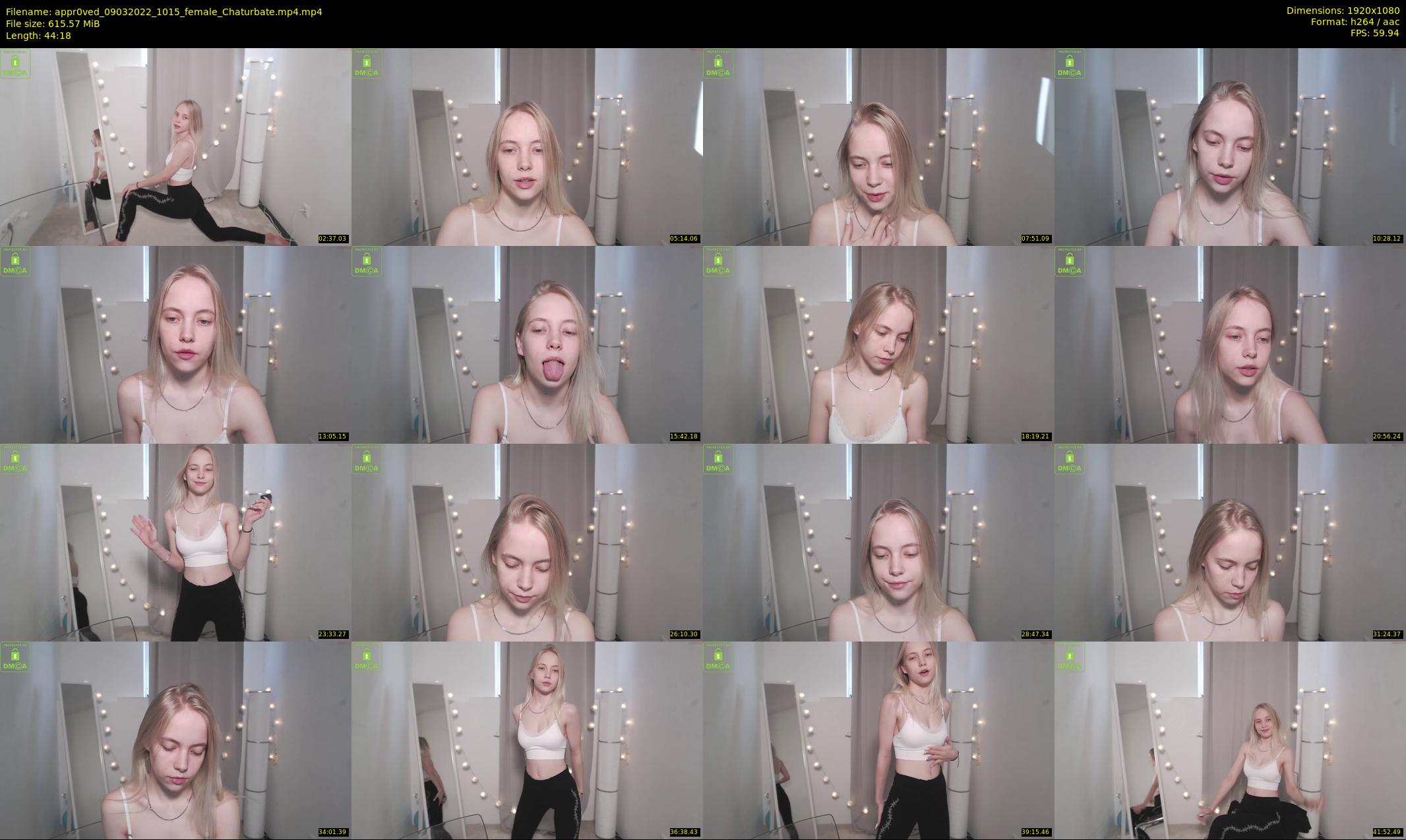appr0ved — 45 minute Chaturbate female cam show recording, 1080p, Mar 9, 2022