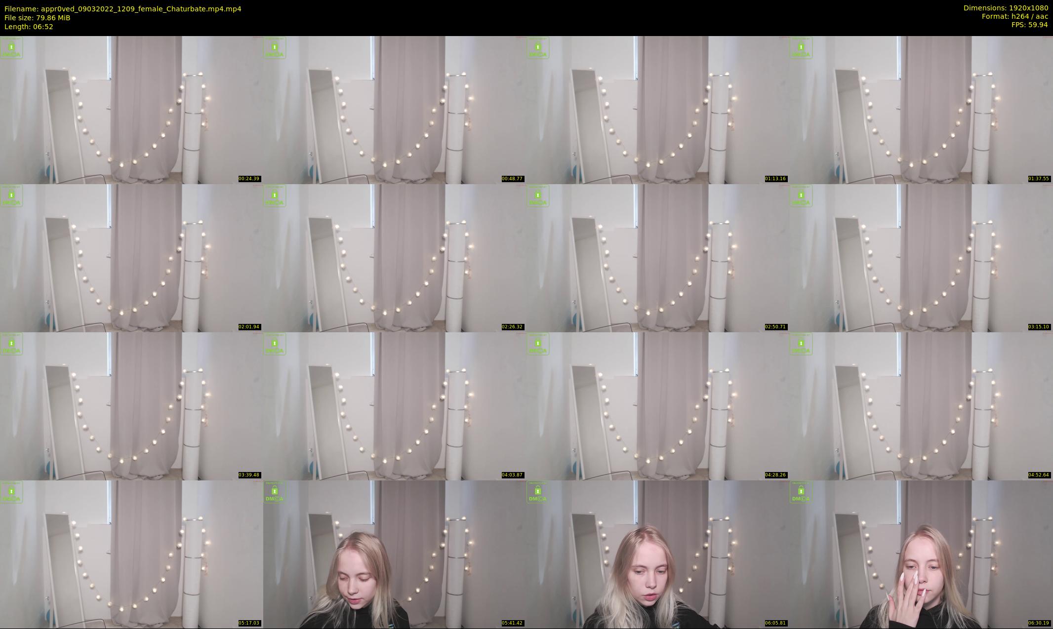 appr0ved — 7 minute Chaturbate female cam show recording, 1080p, Mar 9, 2022