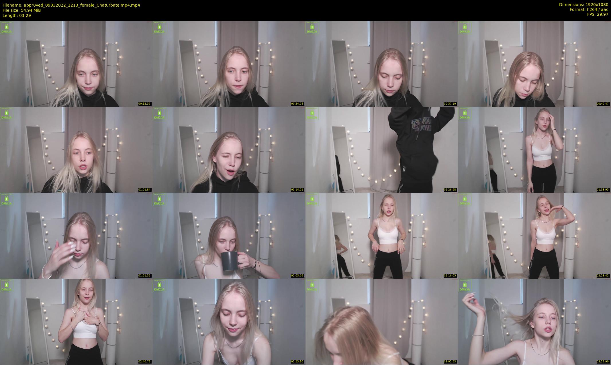 appr0ved — 4 minute Chaturbate female cam show recording, 1080p, Mar 9, 2022