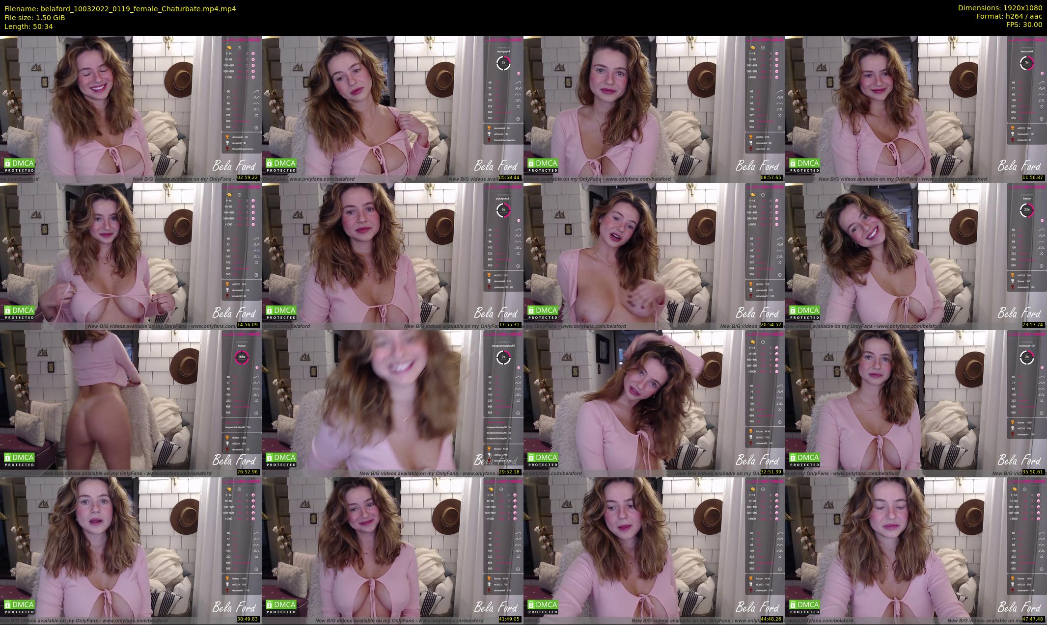 belaford — 51 minute Chaturbate female cam show recording, 1080p, Mar 10, 2022