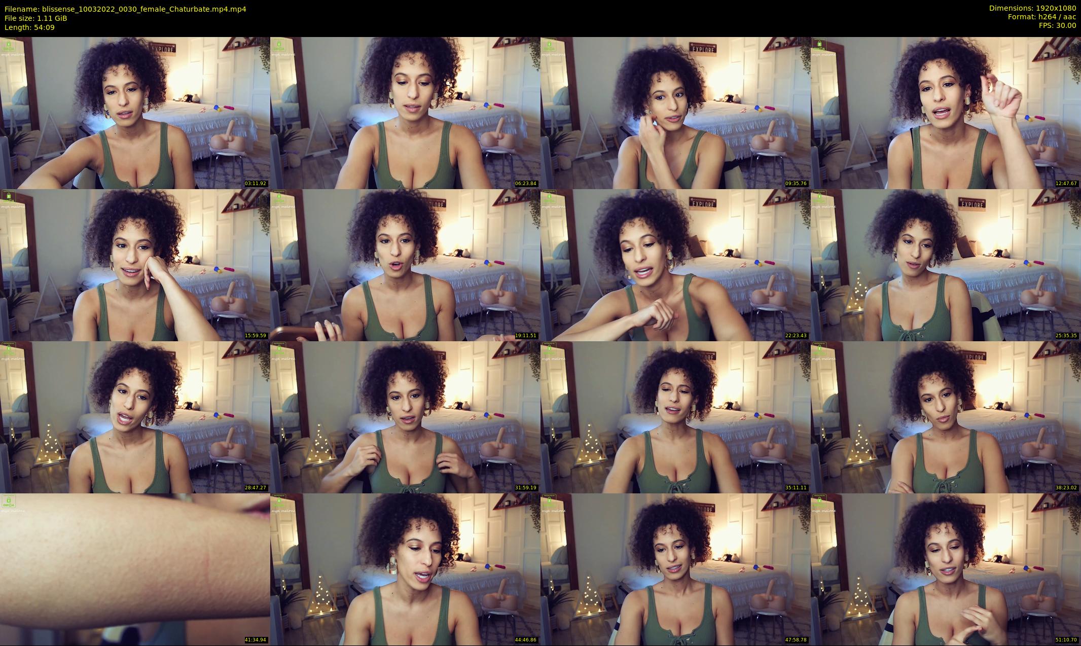 blissense — 55 minute Chaturbate female cam show recording, 1080p, Mar 10, 2022