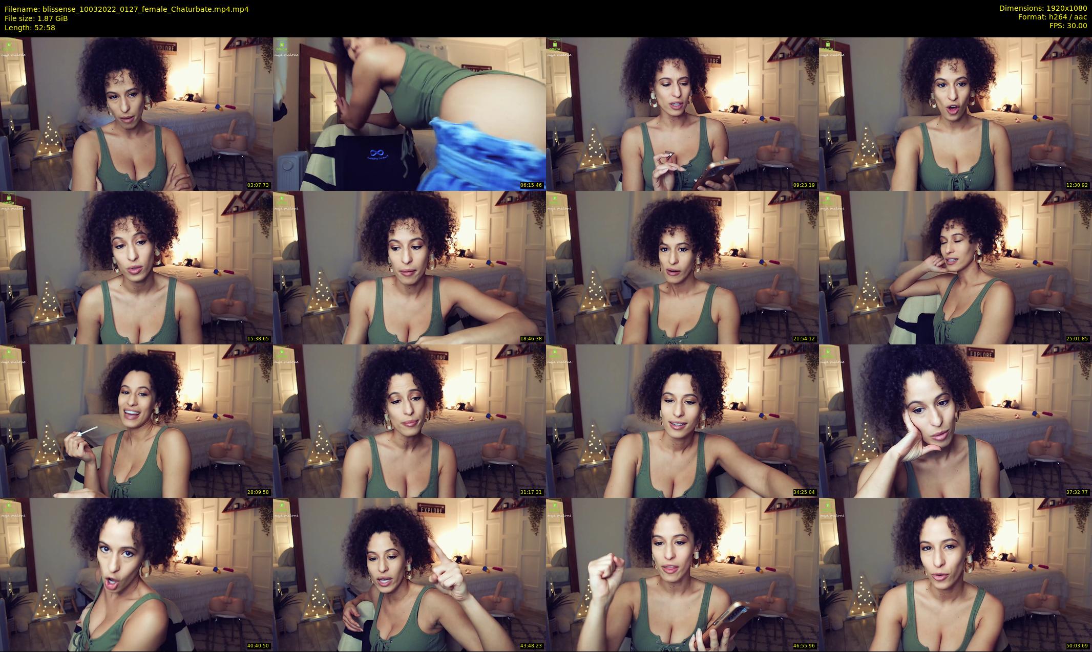 blissense — 53 minute Chaturbate female cam show recording, 1080p, Mar 10, 2022