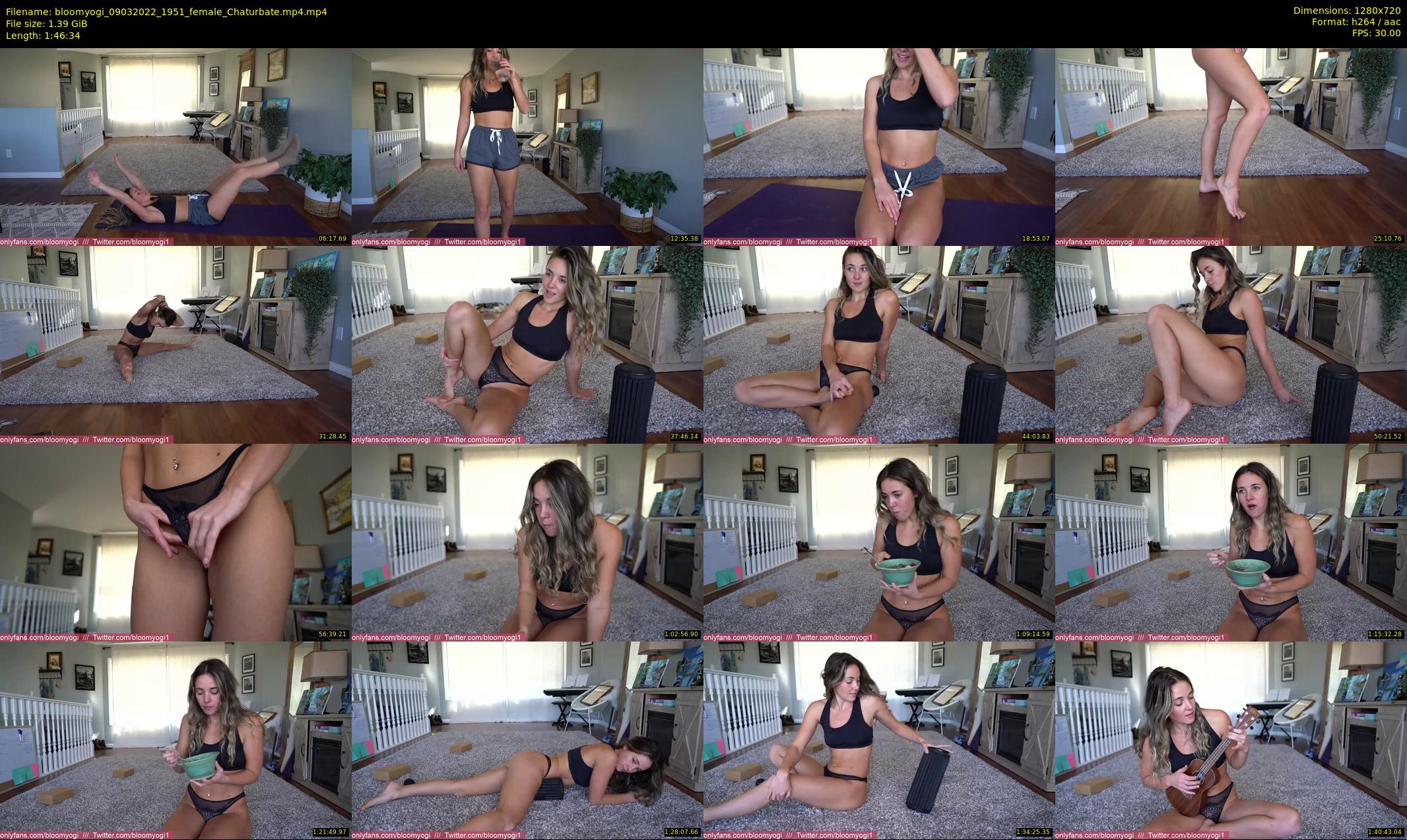 bloomyogi — 107 minute Chaturbate female cam show recording, 720p, Mar 9, 2022