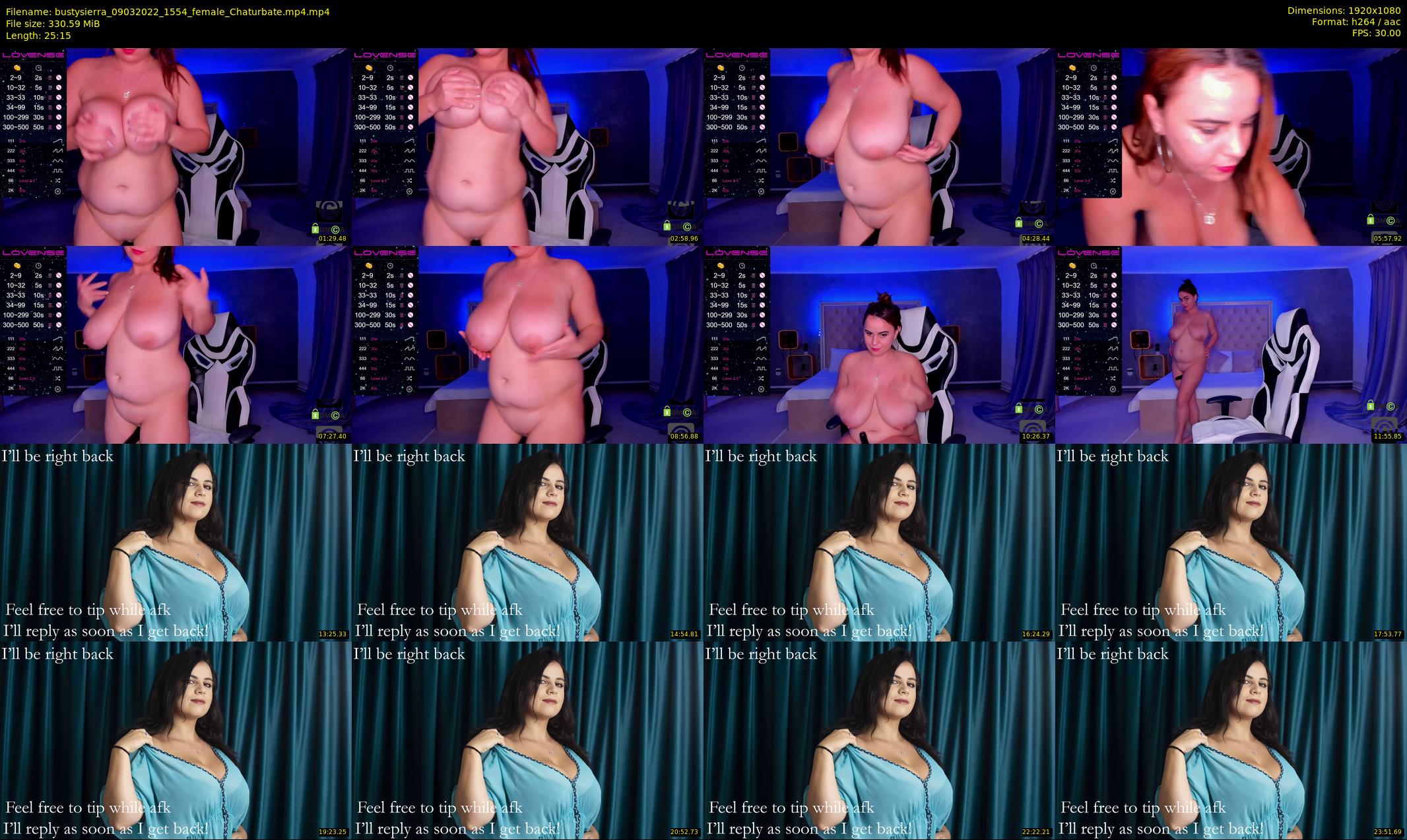 bustysierra — 26 minute Chaturbate female cam show recording, 1080p, Mar 9, 2022