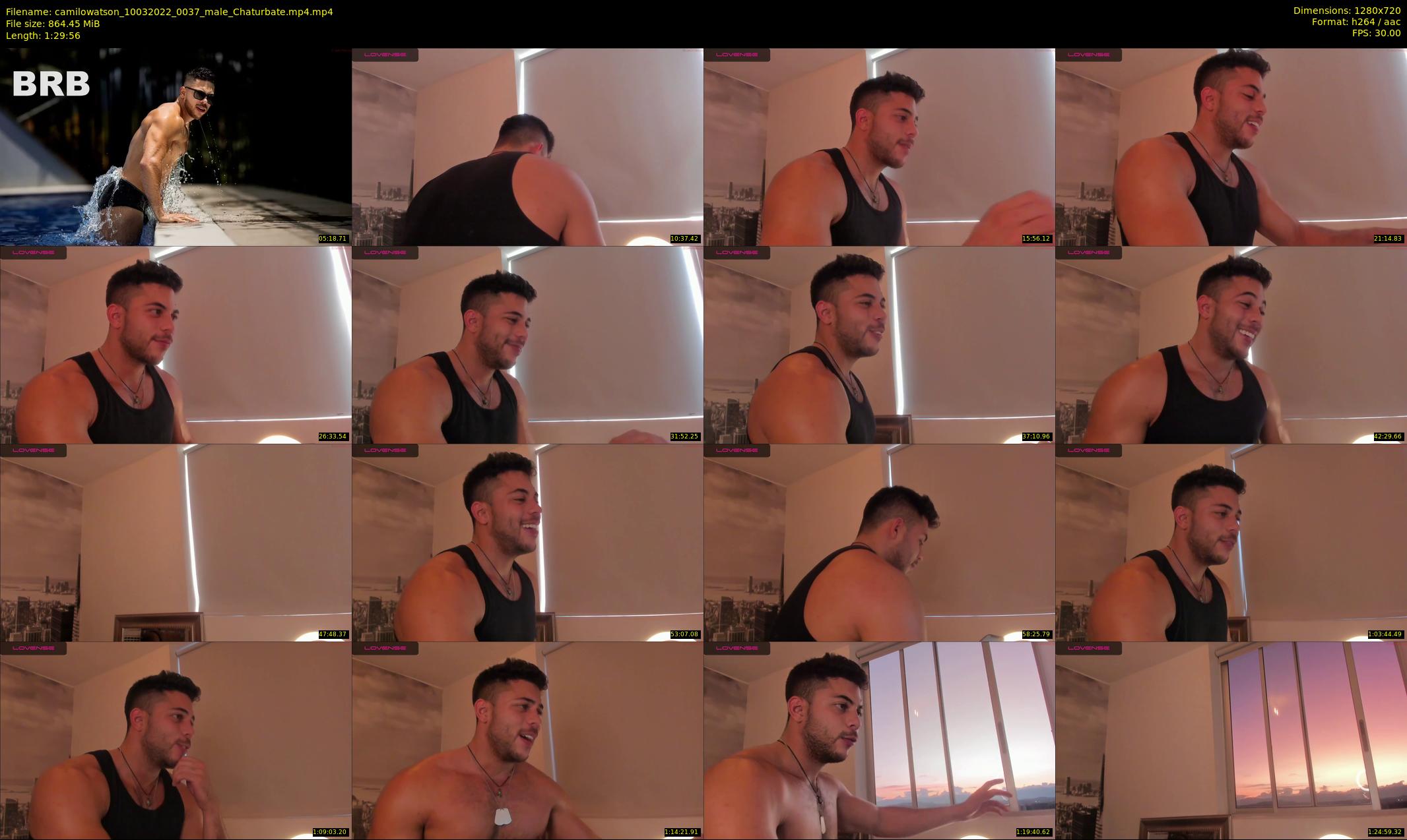 camilowatson — 90 minute Chaturbate male cam show recording, 720p, Mar 10, 2022