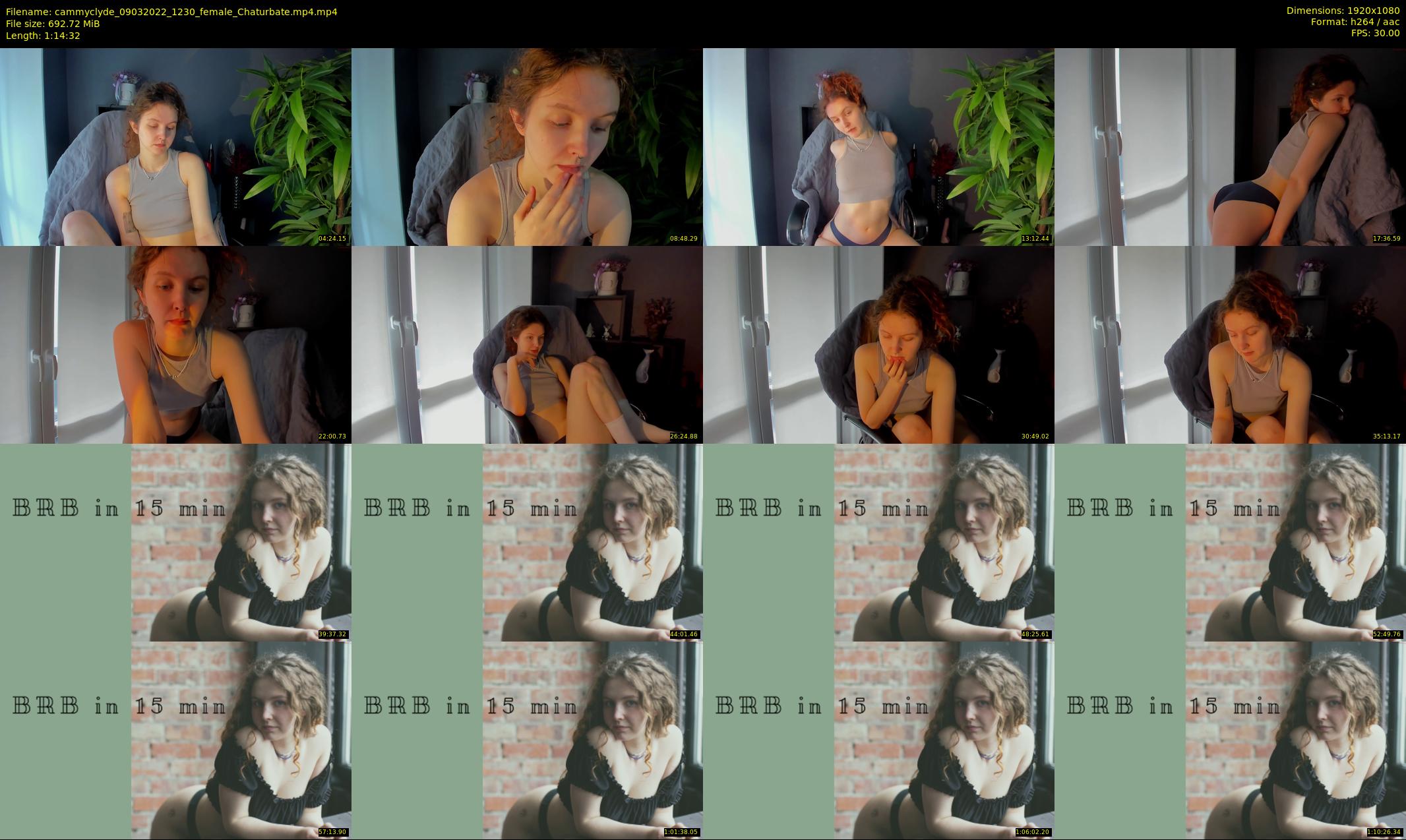 cammyclyde — 75 minute Chaturbate female cam show recording, 1080p, Mar 9, 2022