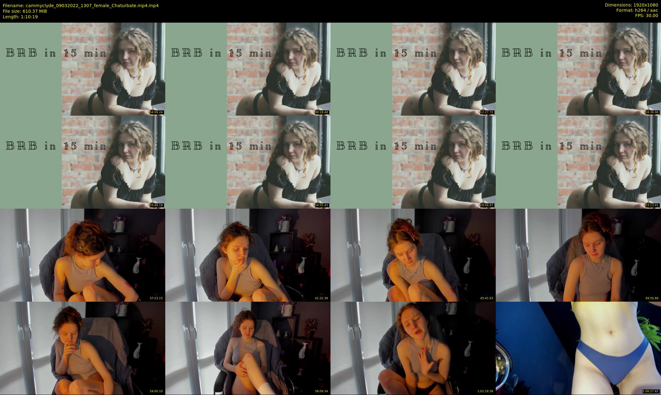 cammyclyde — 71 minute Chaturbate female cam show recording, 1080p, Mar 9, 2022