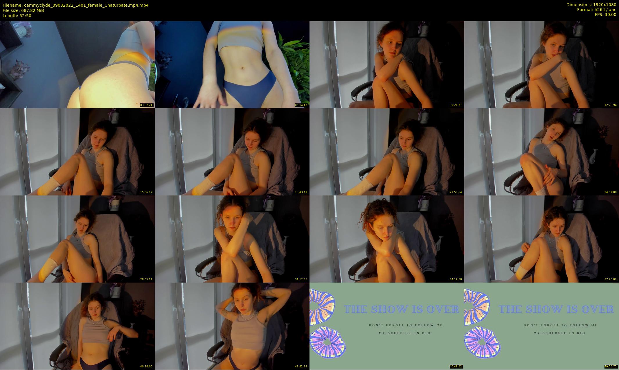 cammyclyde — 53 minute Chaturbate female cam show recording, 1080p, Mar 9, 2022