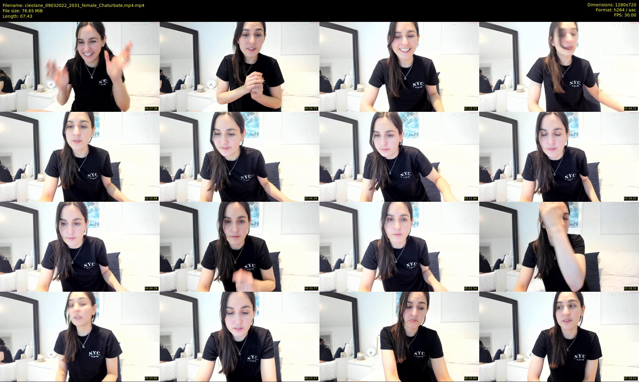 cleolane — 8 minute Chaturbate female cam show recording, 720p, Mar 9, 2022