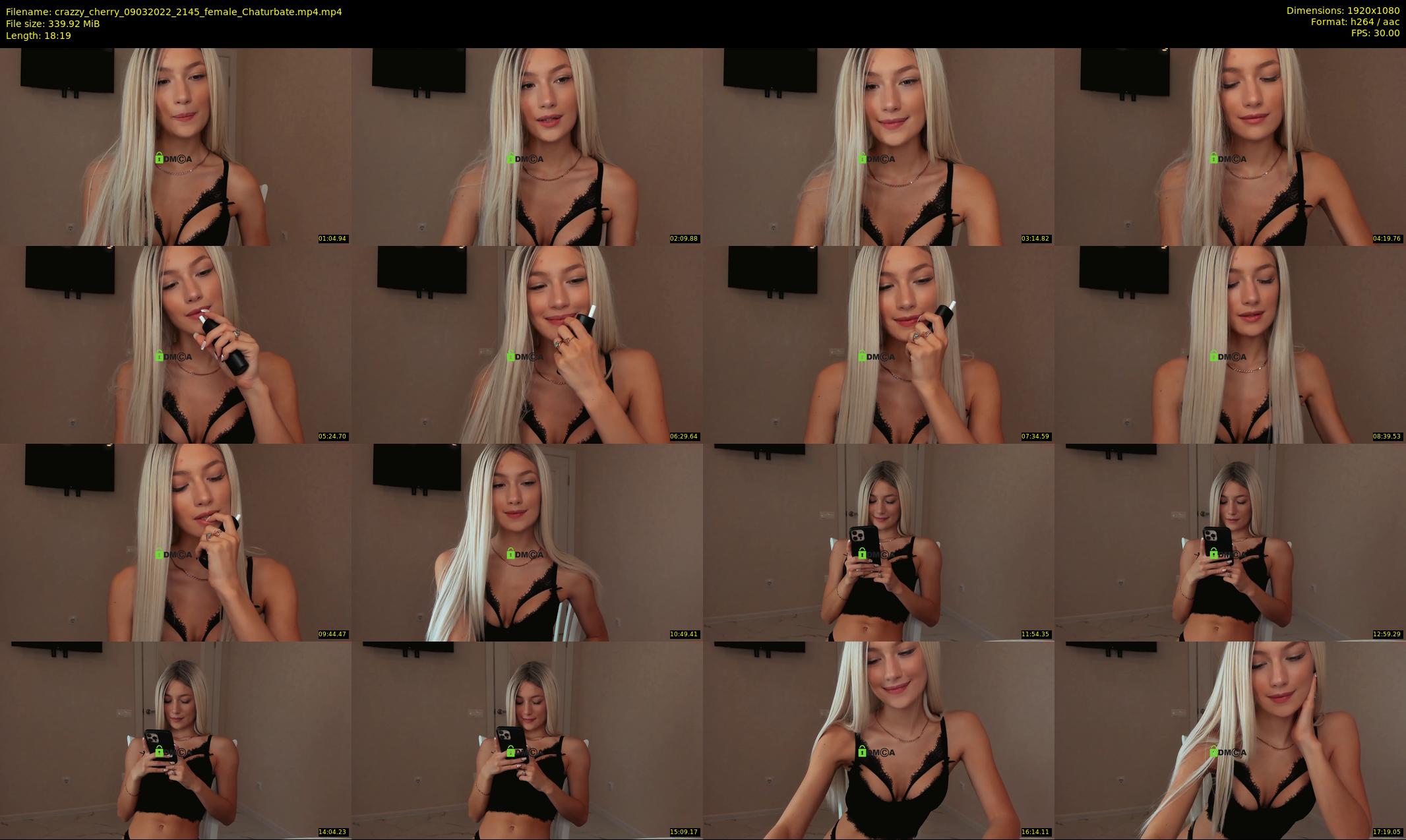 crazzy_cherry — 19 minute Chaturbate female cam show recording, 1080p, Mar 9, 2022