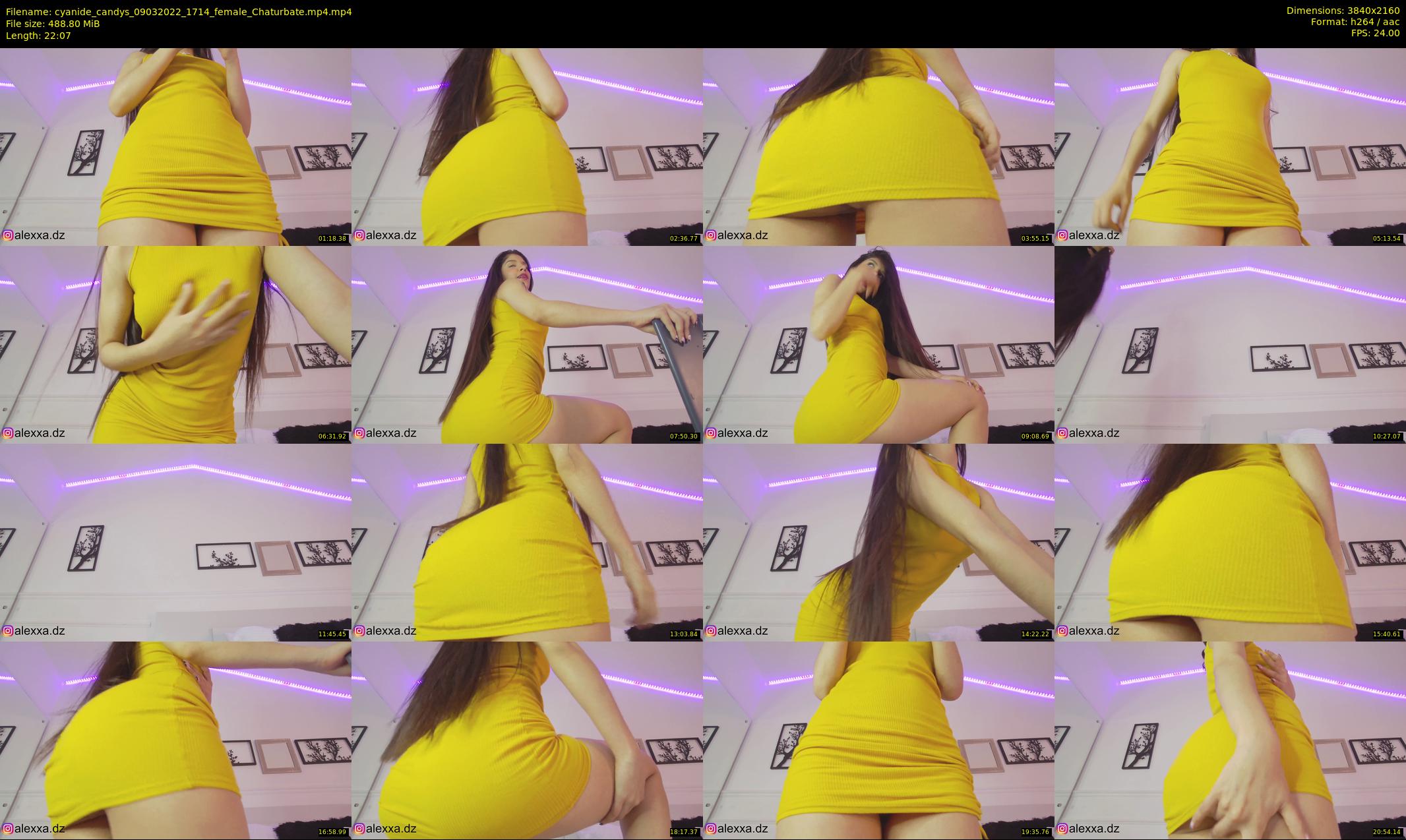 cyanide_candys — 23 minute Chaturbate female cam show recording, 4K, Mar 9, 2022