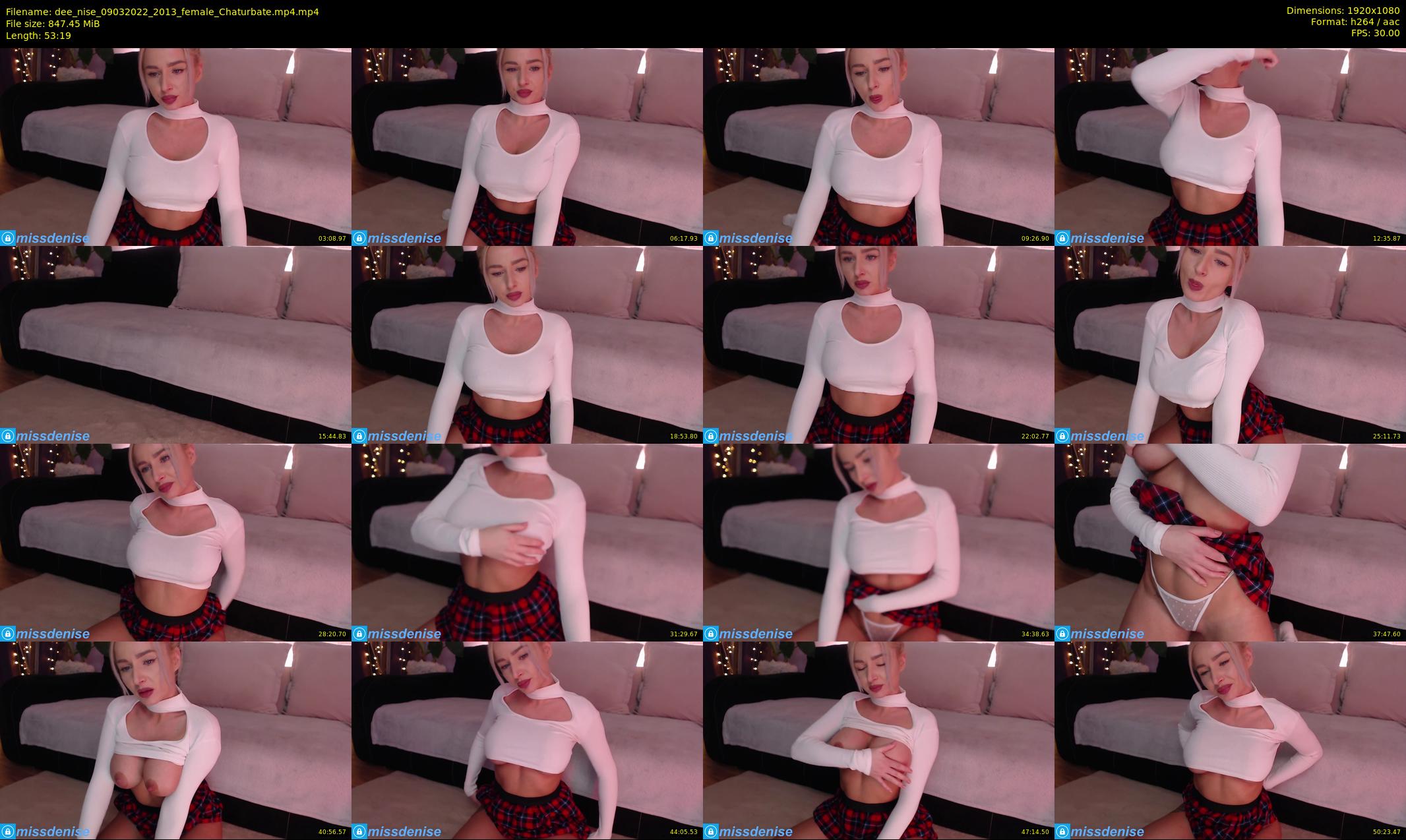 dee_nise — 54 minute Chaturbate female cam show recording, 1080p, Mar 9, 2022