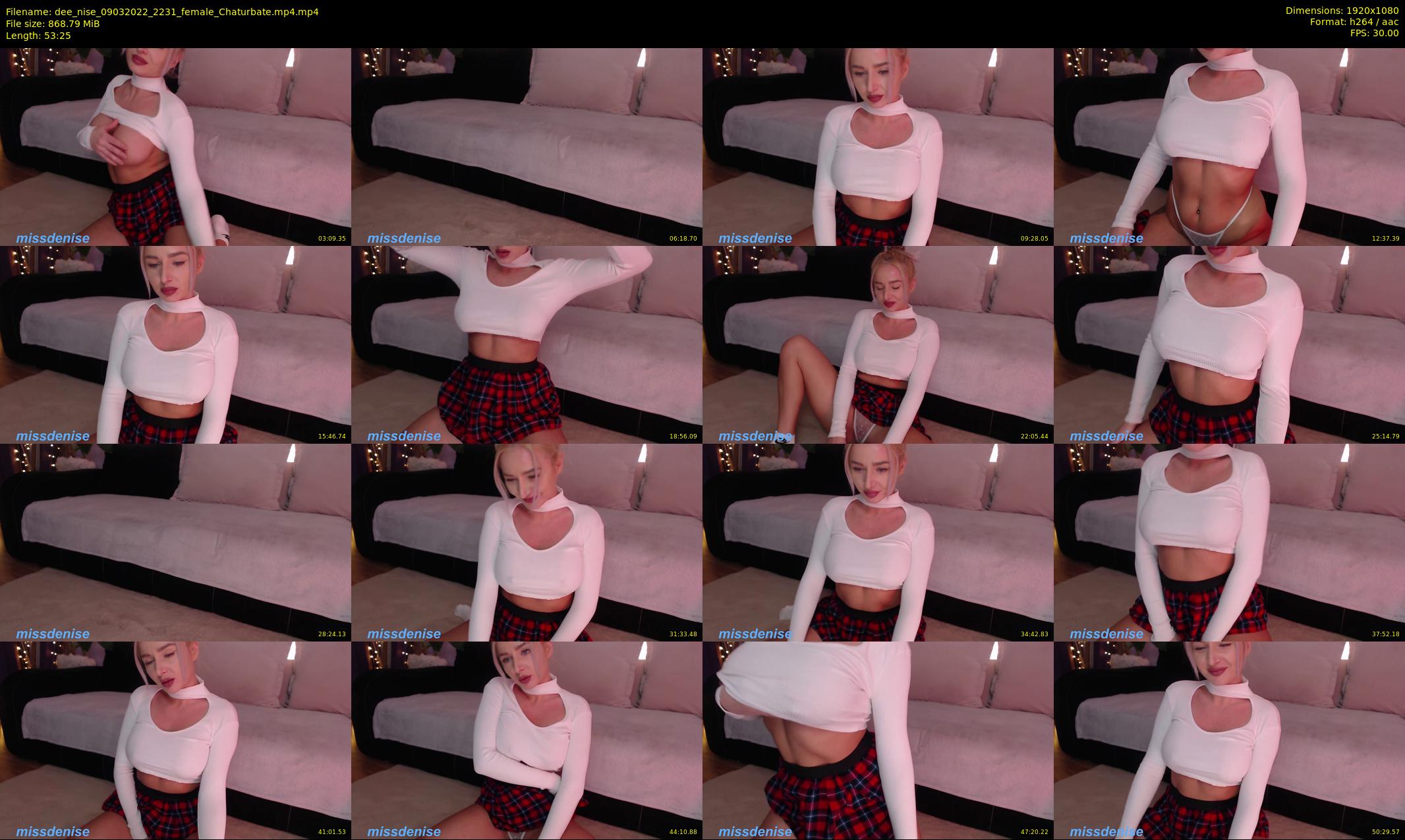 dee_nise — 54 minute Chaturbate female cam show recording, 1080p, Mar 9, 2022