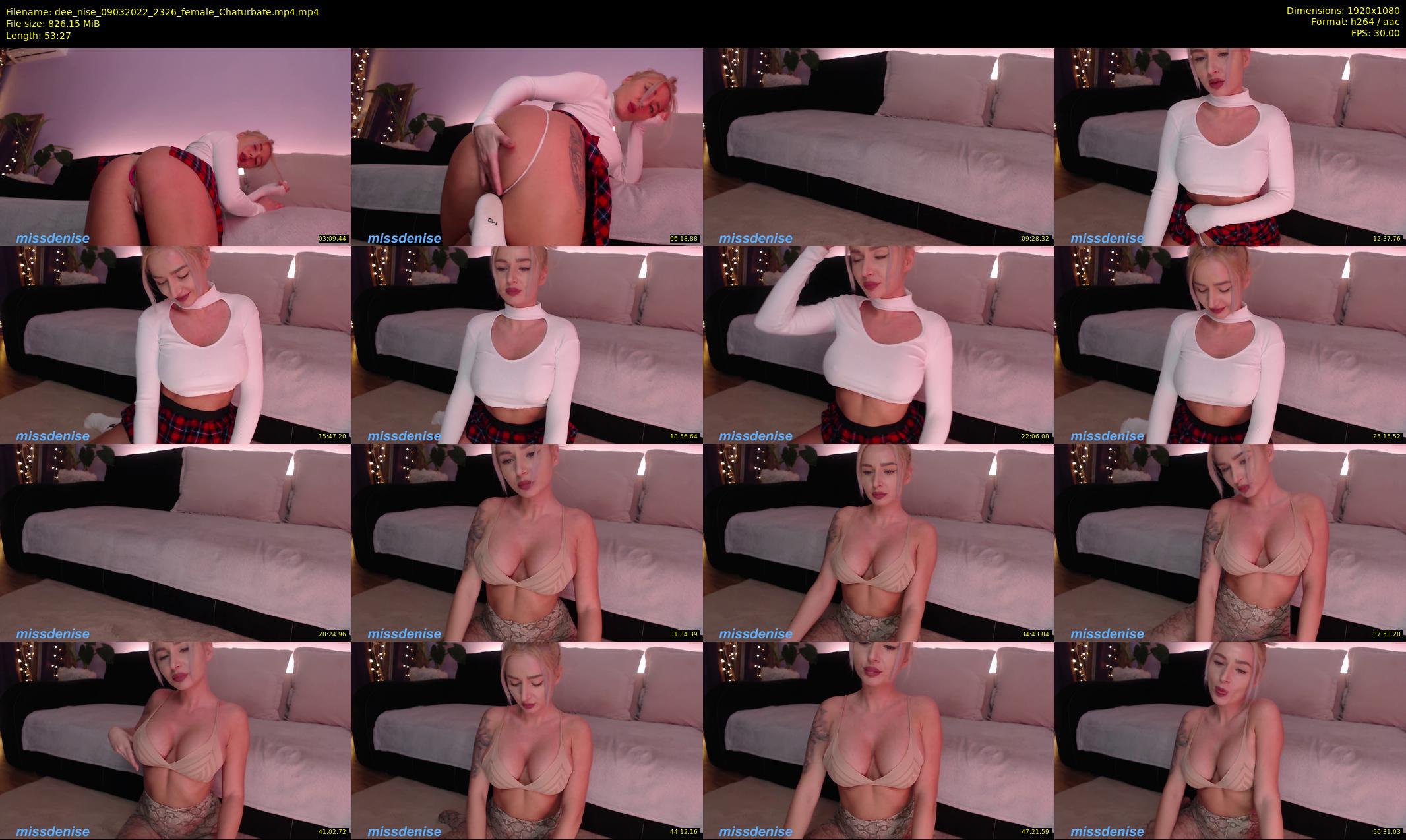 dee_nise — 54 minute Chaturbate female cam show recording, 1080p, Mar 9, 2022