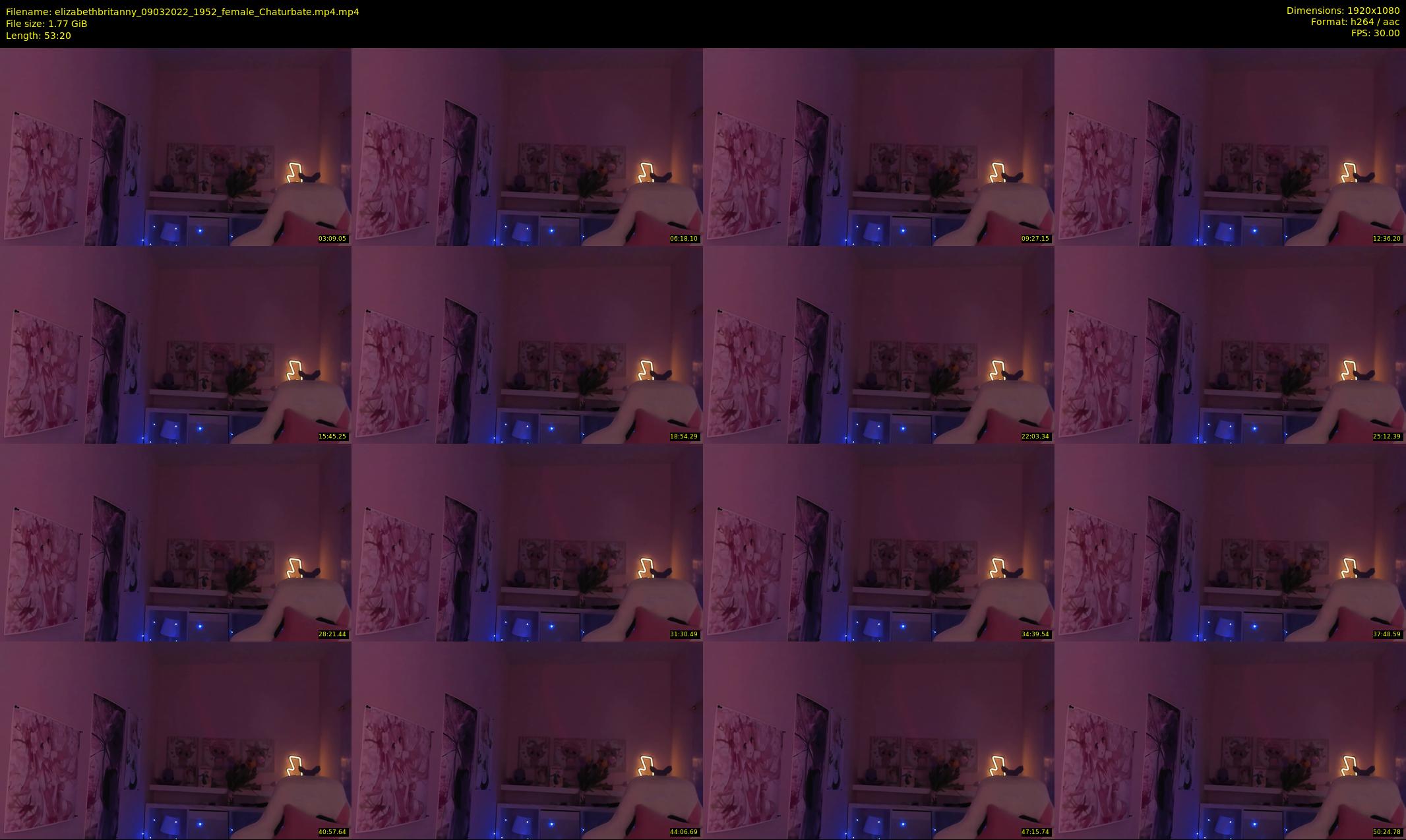 elizabethbritanny — 54 minute Chaturbate female cam show recording, 1080p, Mar 9, 2022