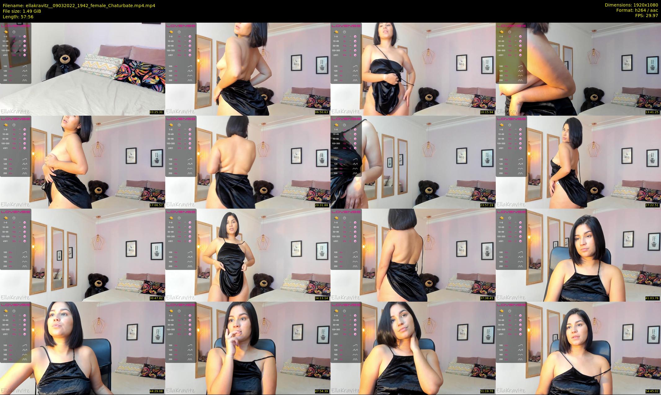 ellakravitz_ — 58 minute Chaturbate female cam show recording, 1080p, Mar 9, 2022