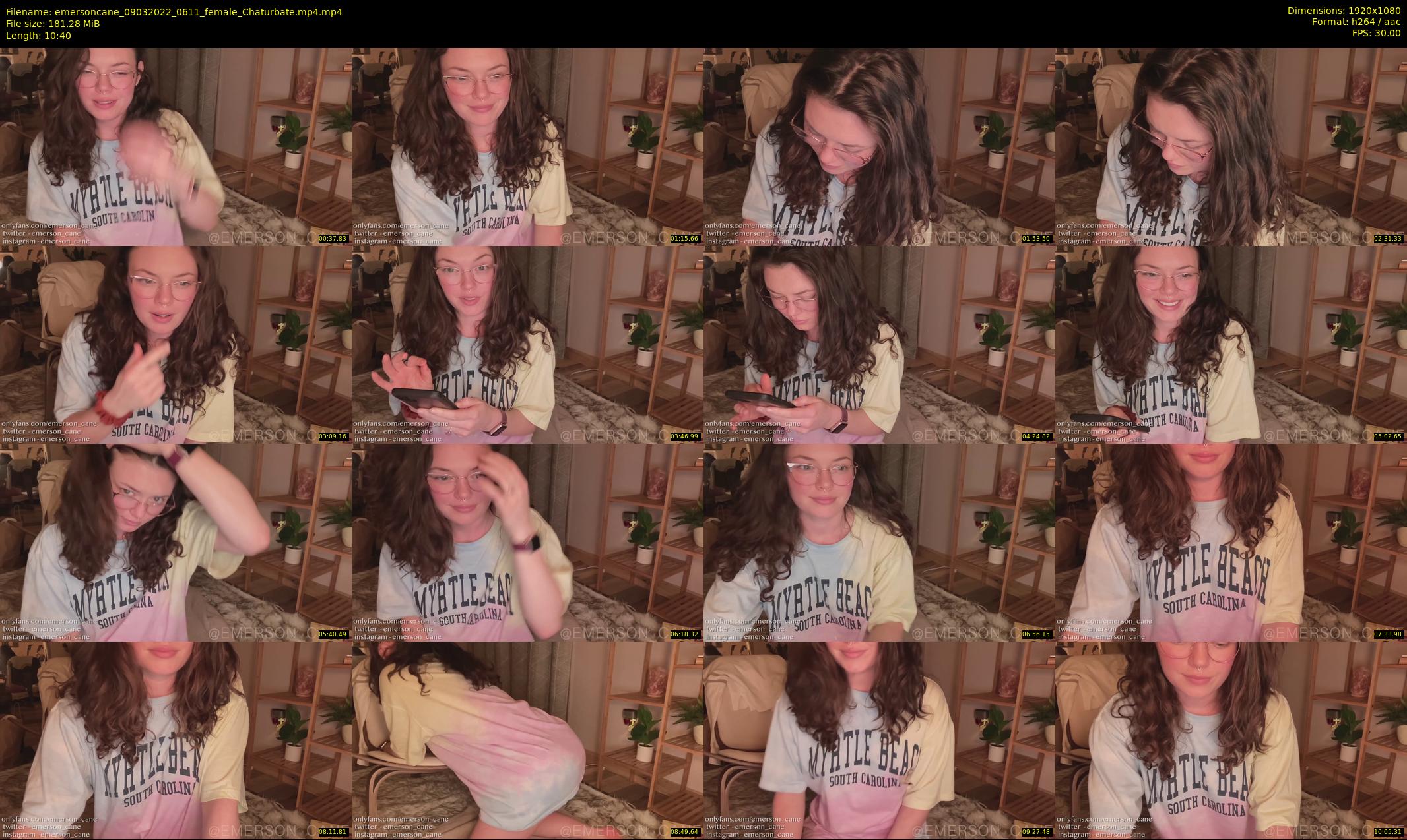 emersoncane — 11 minute Chaturbate female cam show recording, 1080p, Mar 9, 2022