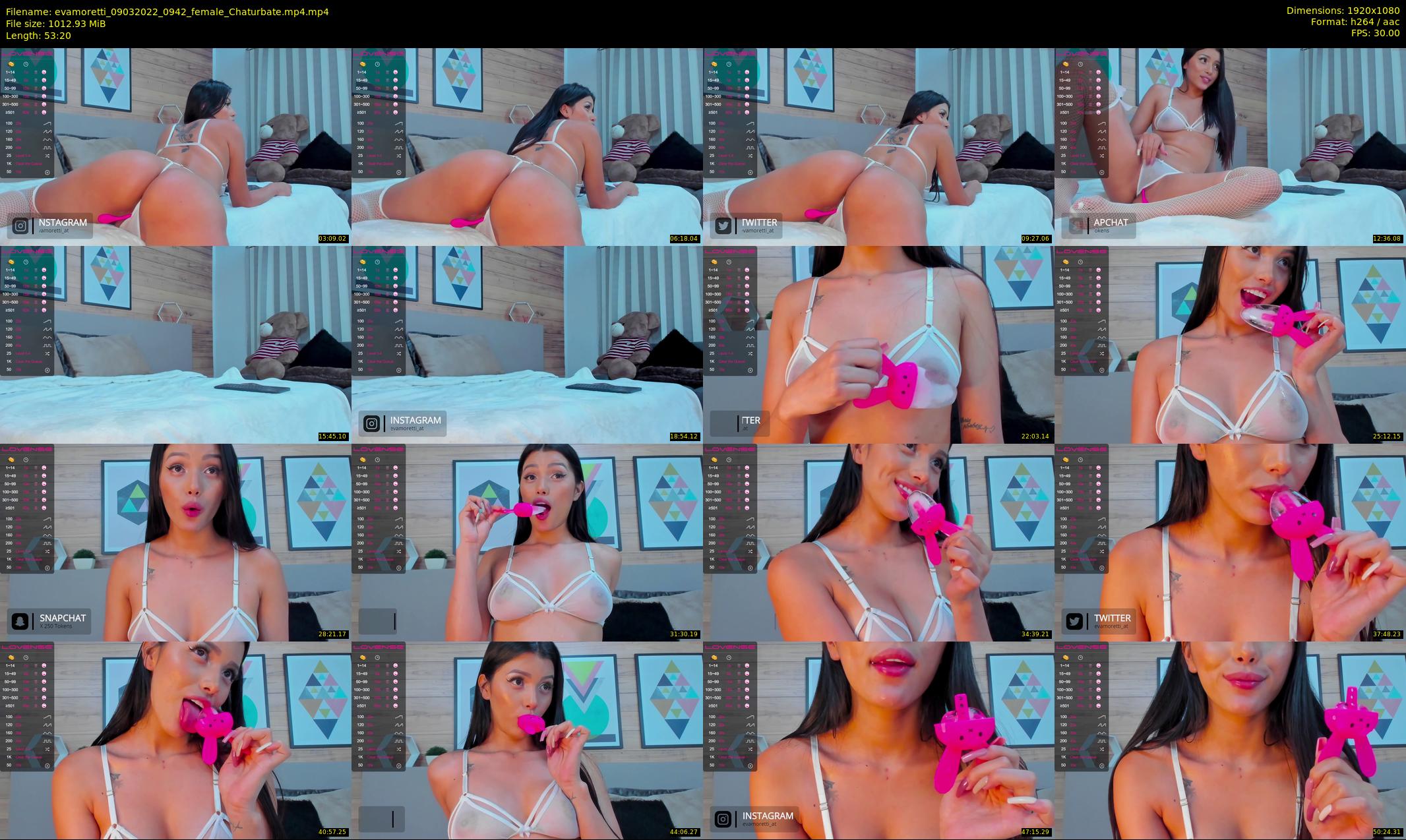 evamoretti — 54 minute Chaturbate female cam show recording, 1080p, Mar 9, 2022