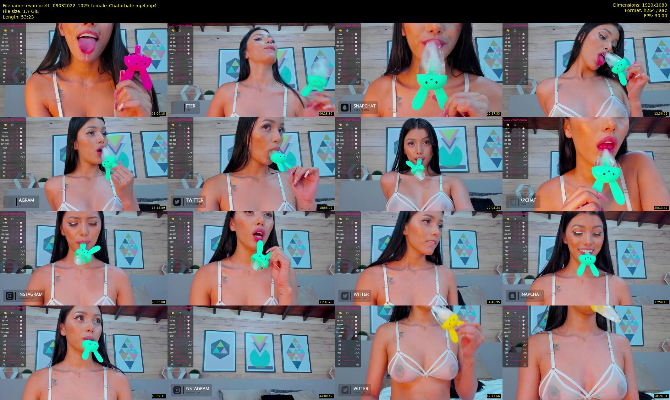 evamoretti — 54 minute Chaturbate female cam show recording, 1080p, Mar 9, 2022
