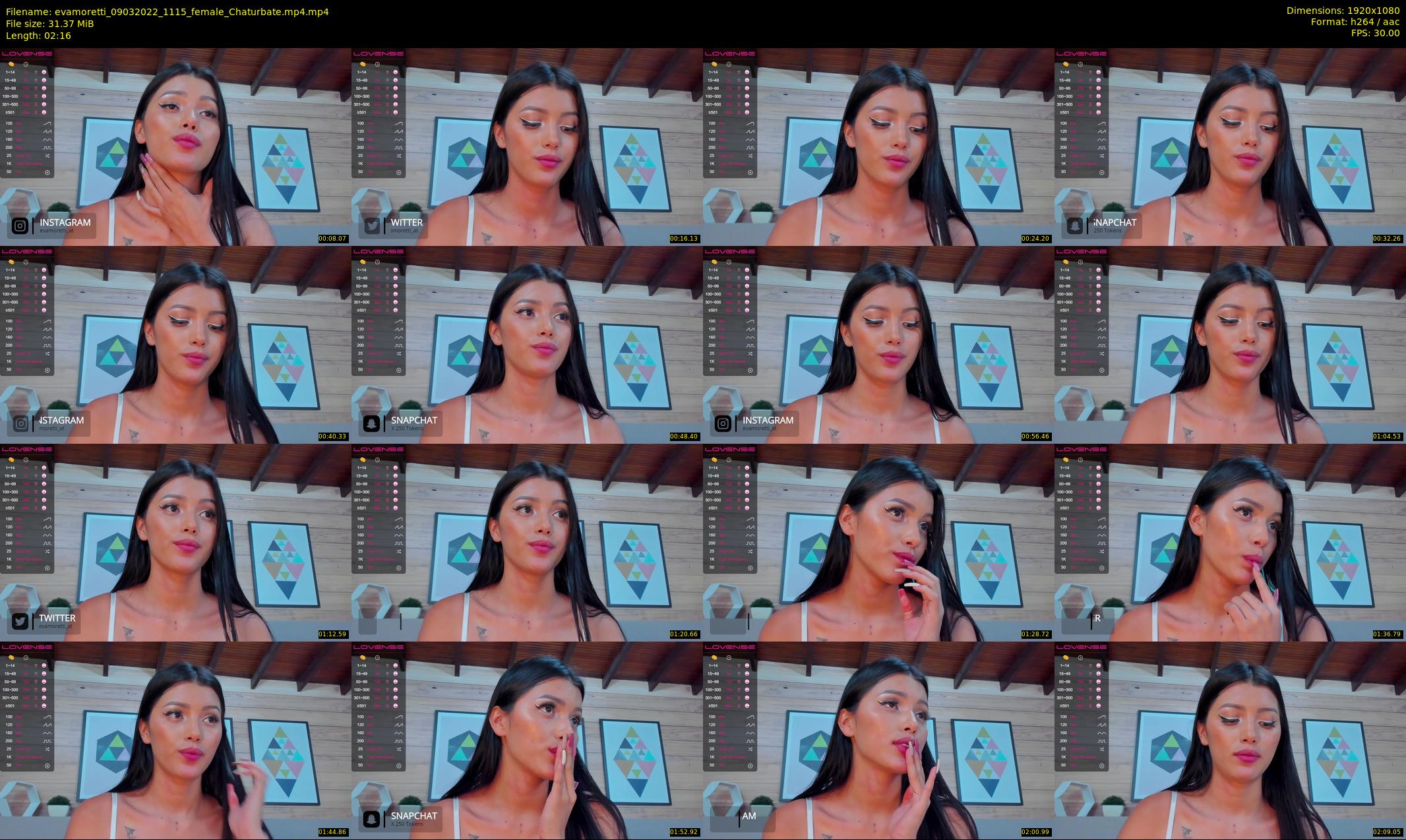 evamoretti — 3 minute Chaturbate female cam show recording, 1080p, Mar 9, 2022