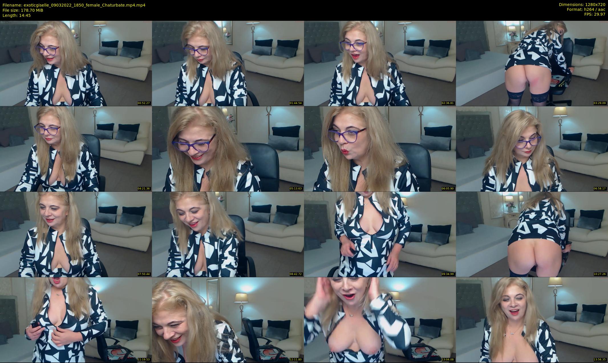 exoticgiselle — 15 minute Chaturbate female cam show recording, 720p, Mar 9, 2022