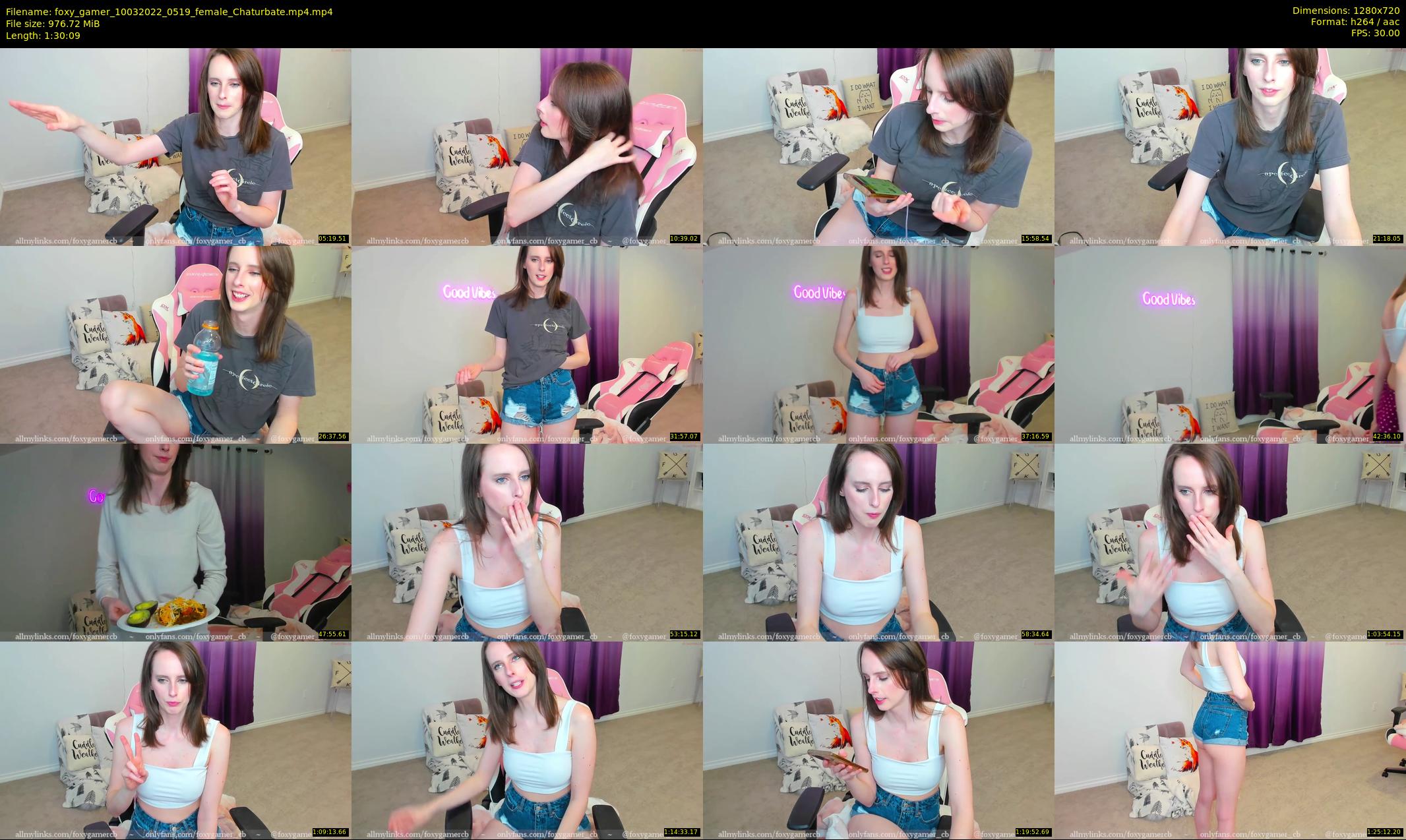 foxy_gamer — 91 minute Chaturbate female cam show recording, 720p, Mar 10, 2022