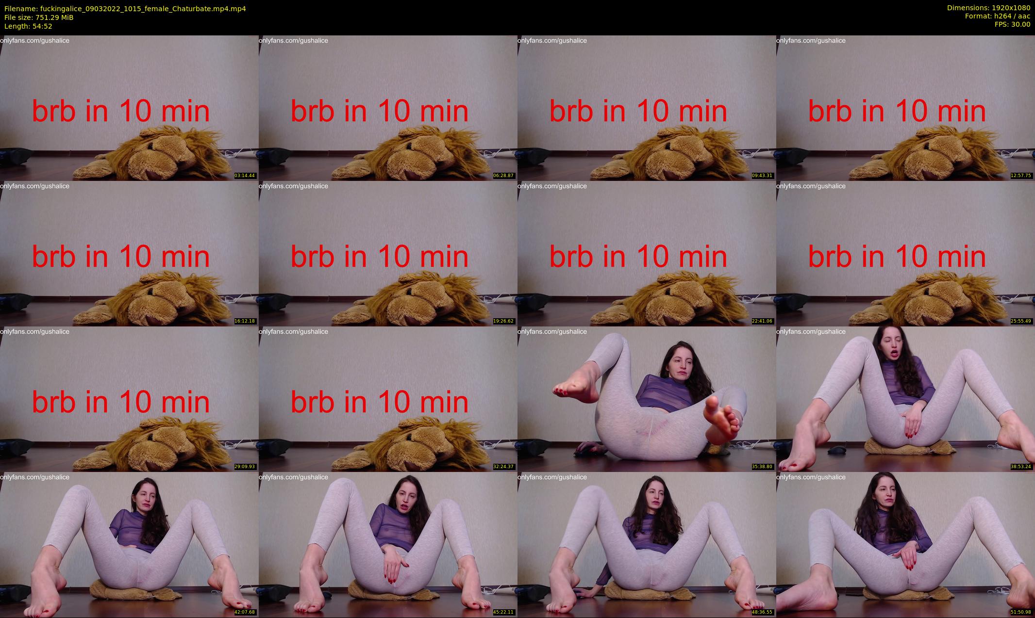 fuckingalice — 55 minute Chaturbate female cam show recording, 1080p, Mar 9, 2022