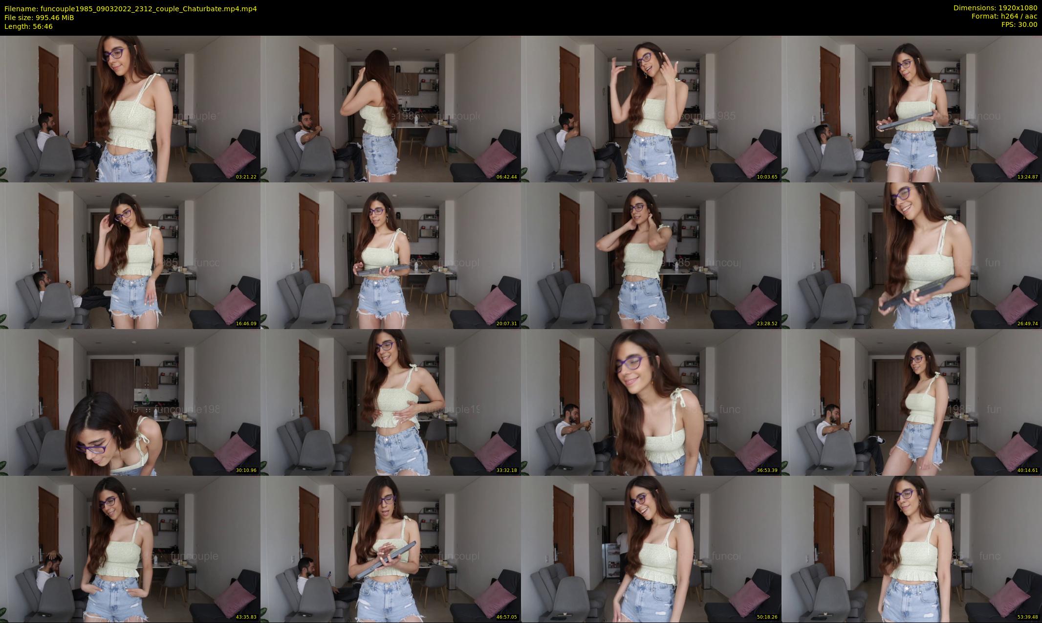 funcouple1985 — 57 minute Chaturbate couple cam show recording, 1080p, Mar 9, 2022