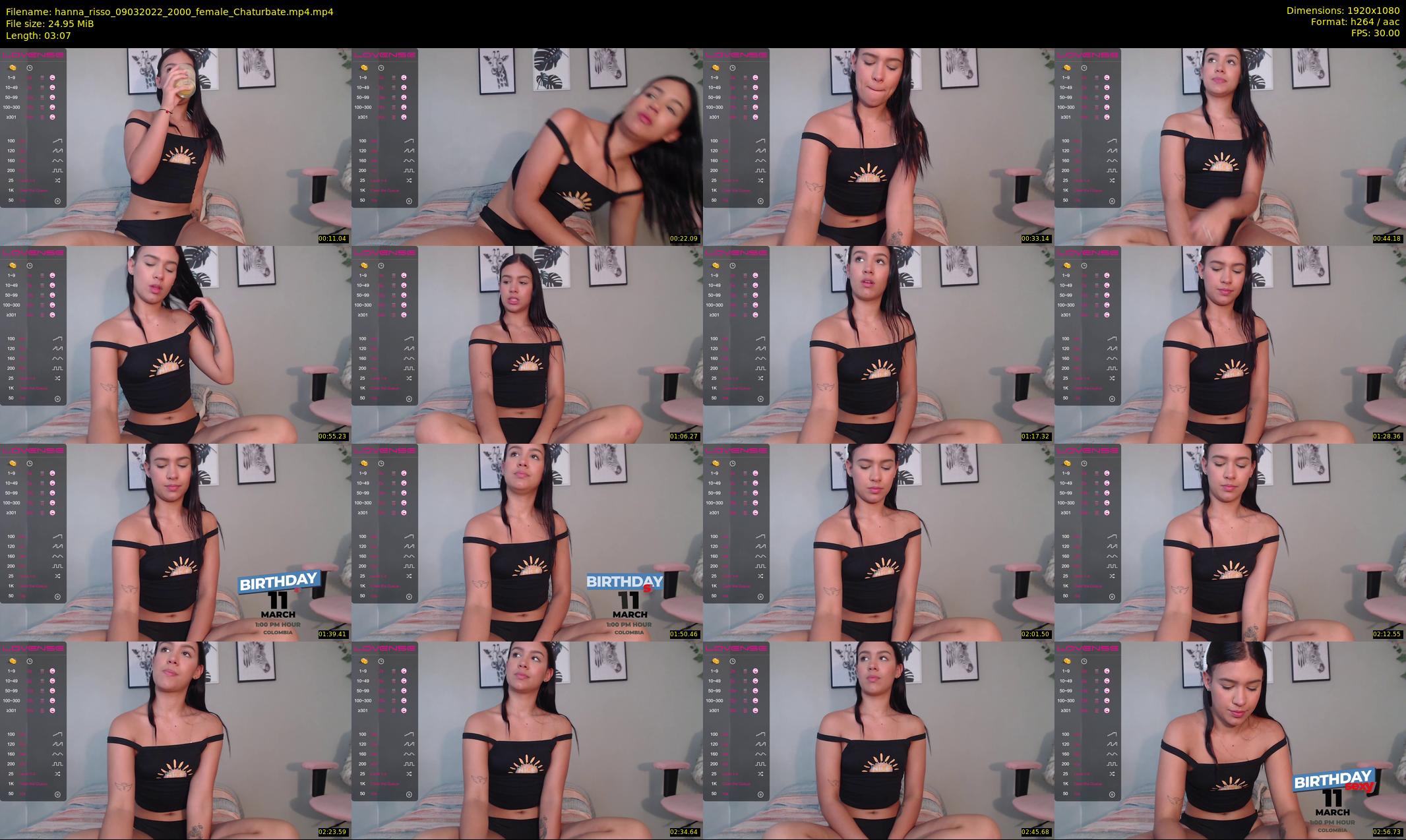 hanna_risso — 4 minute Chaturbate female cam show recording, 1080p, Mar 9, 2022