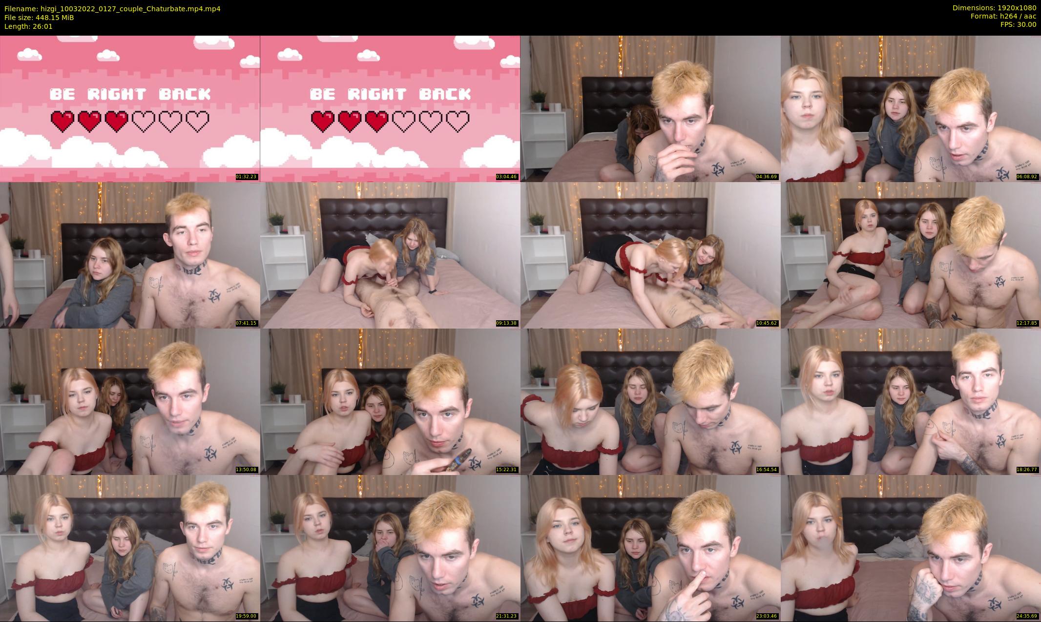 hizgi — 27 minute Chaturbate couple cam show recording, 1080p, Mar 10, 2022