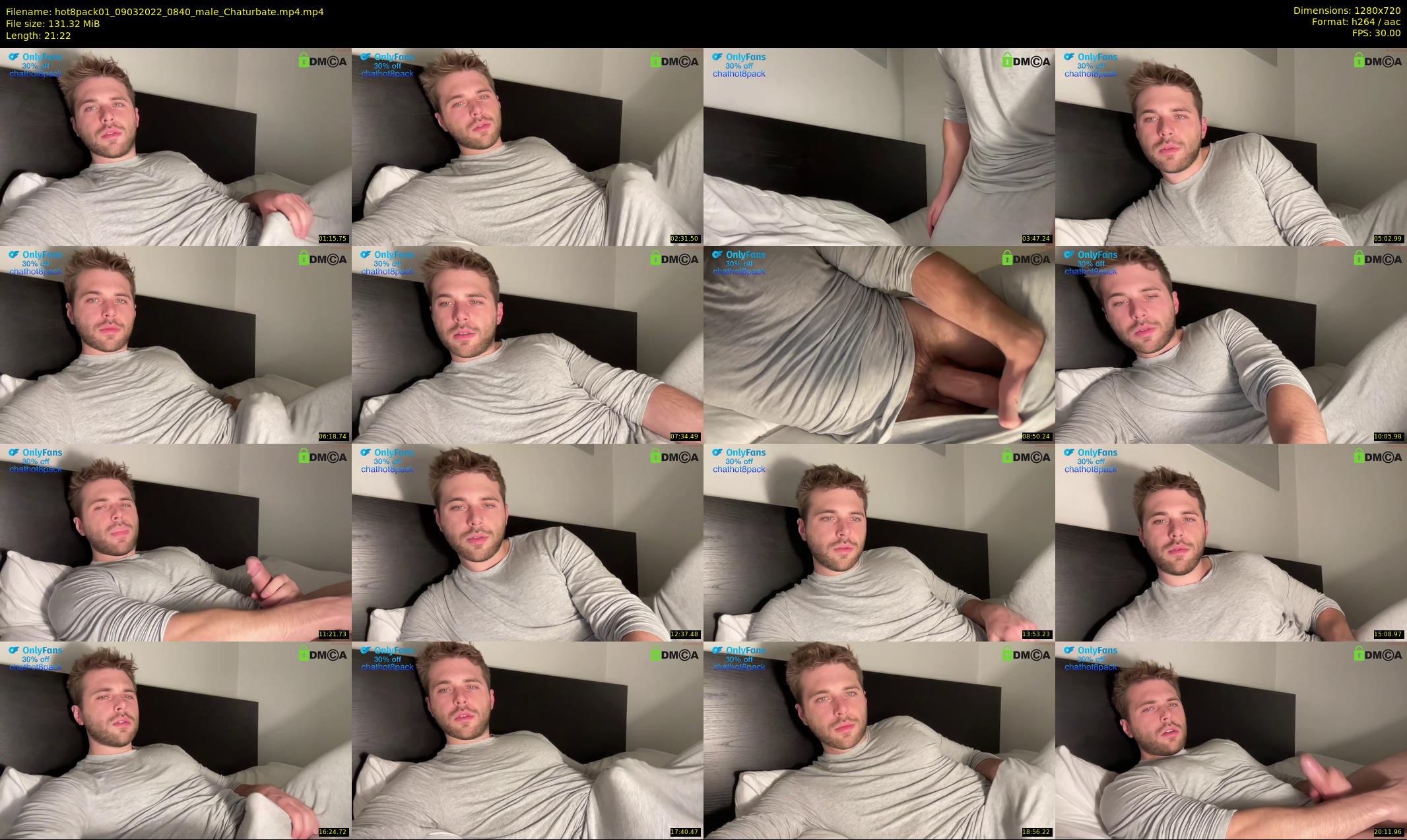 hot8pack01 — 22 minute Chaturbate male cam show recording, 720p, Mar 9, 2022