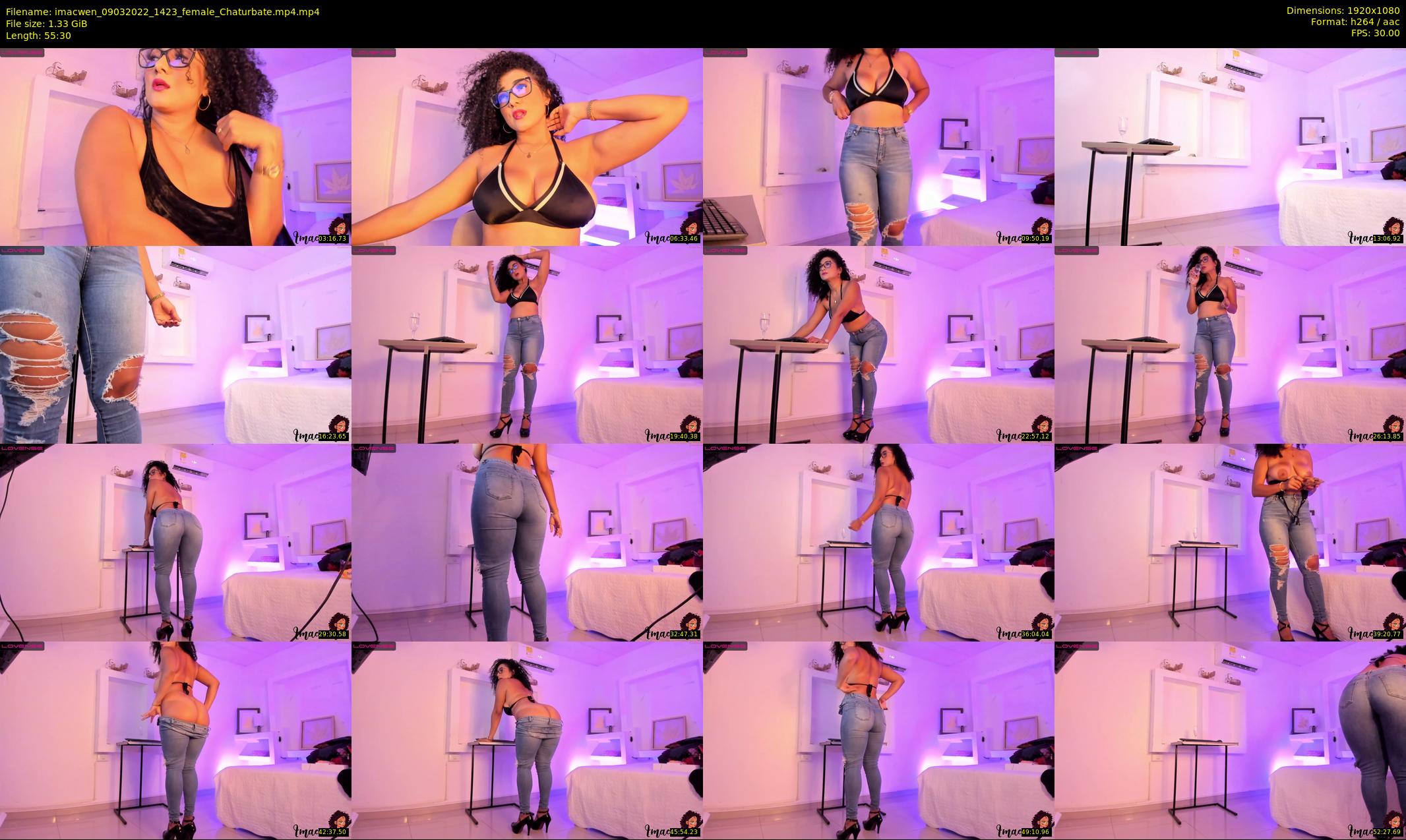 imacwen — 56 minute Chaturbate female cam show recording, 1080p, Mar 9, 2022