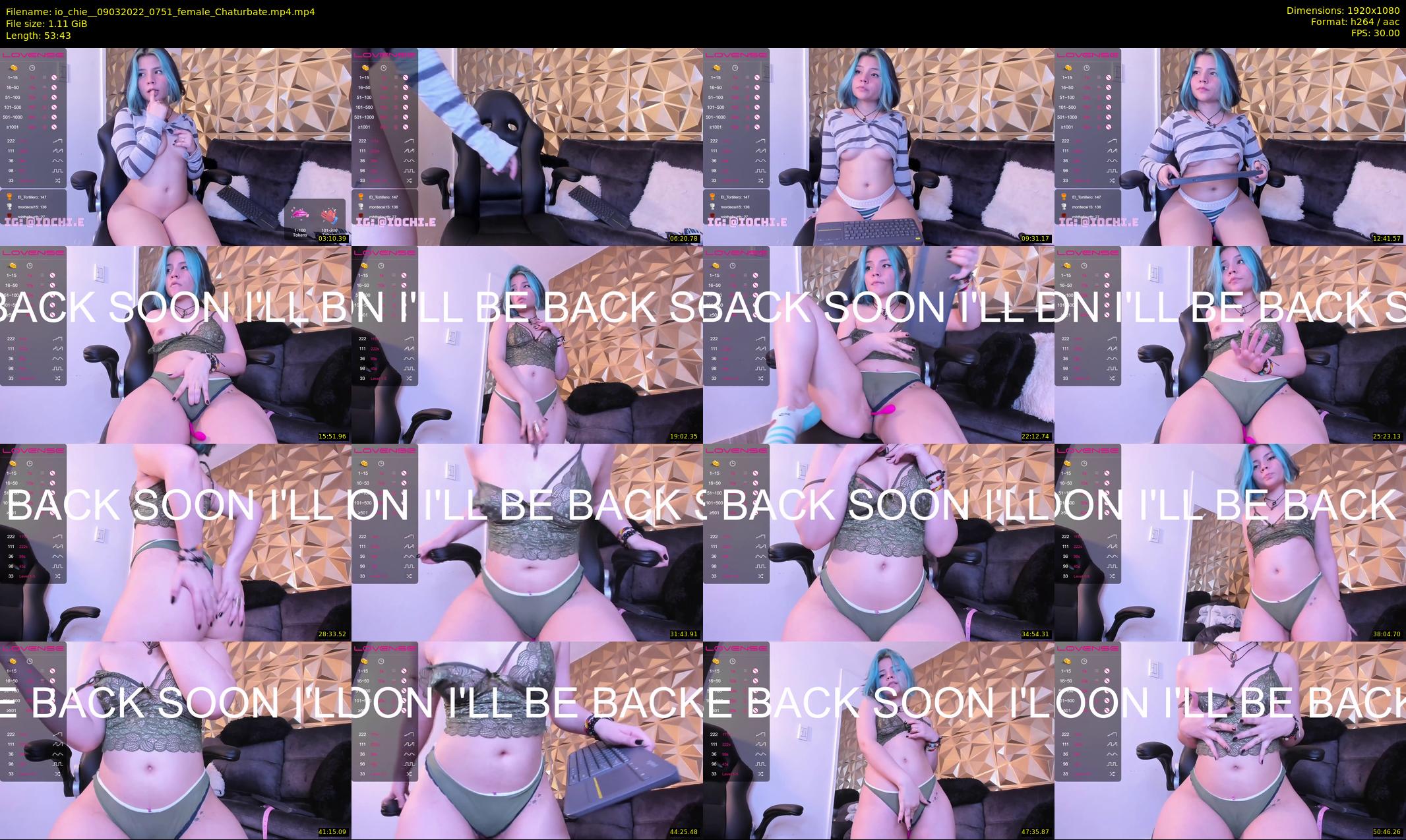 io_chie_ — 54 minute Chaturbate female cam show recording, 1080p, Mar 9, 2022