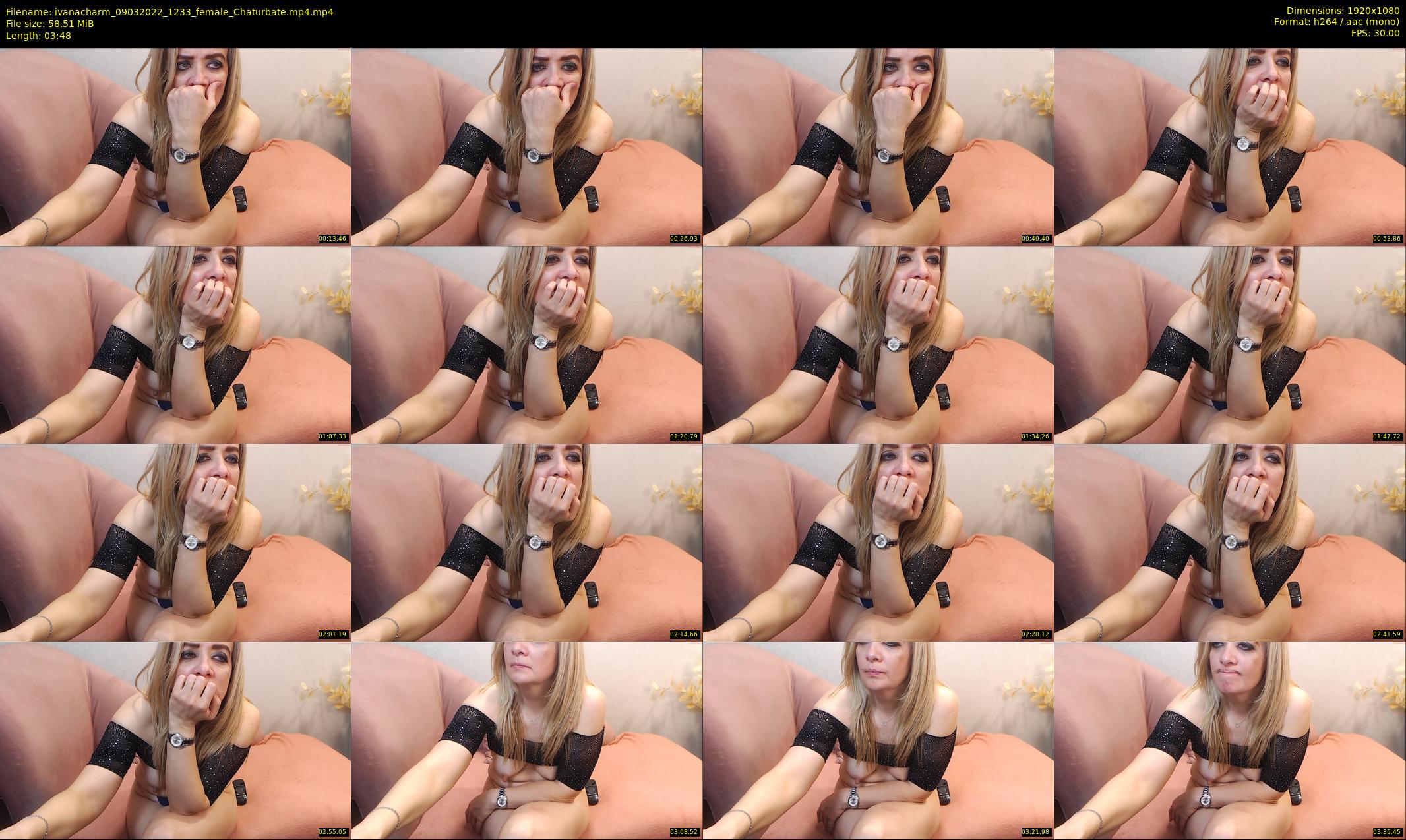 ivanacharm — 4 minute Chaturbate female cam show recording, 1080p, Mar 9, 2022