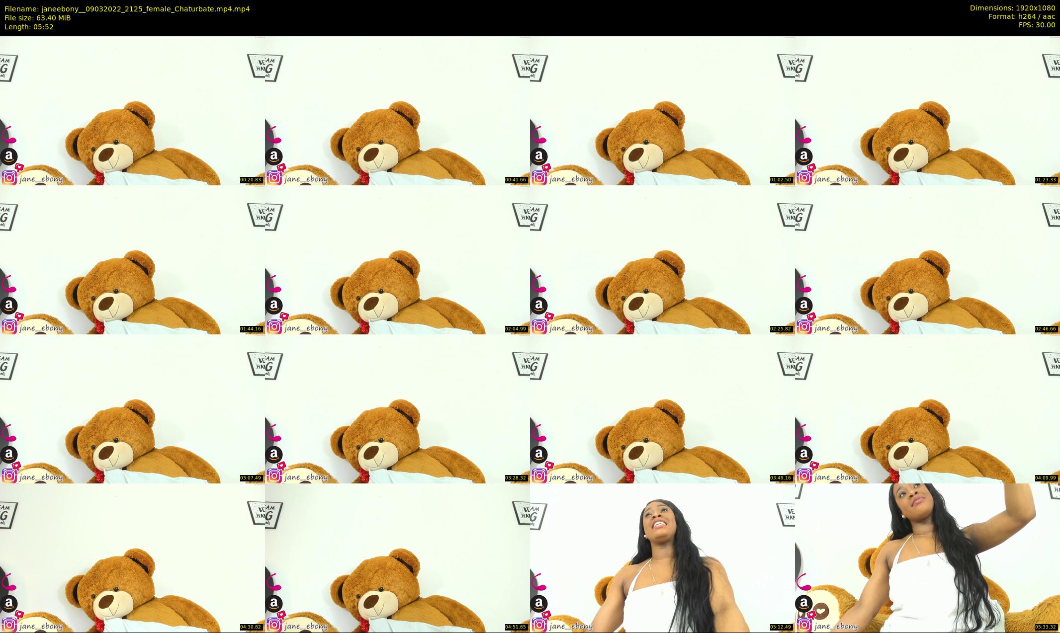 janeebony_ — 6 minute Chaturbate female cam show recording, 1080p, Mar 9, 2022