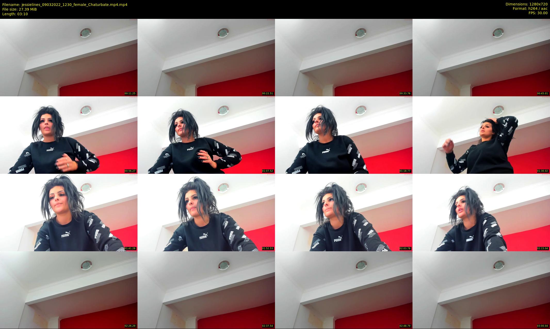 jessielines — 4 minute Chaturbate female cam show recording, 720p, Mar 9, 2022