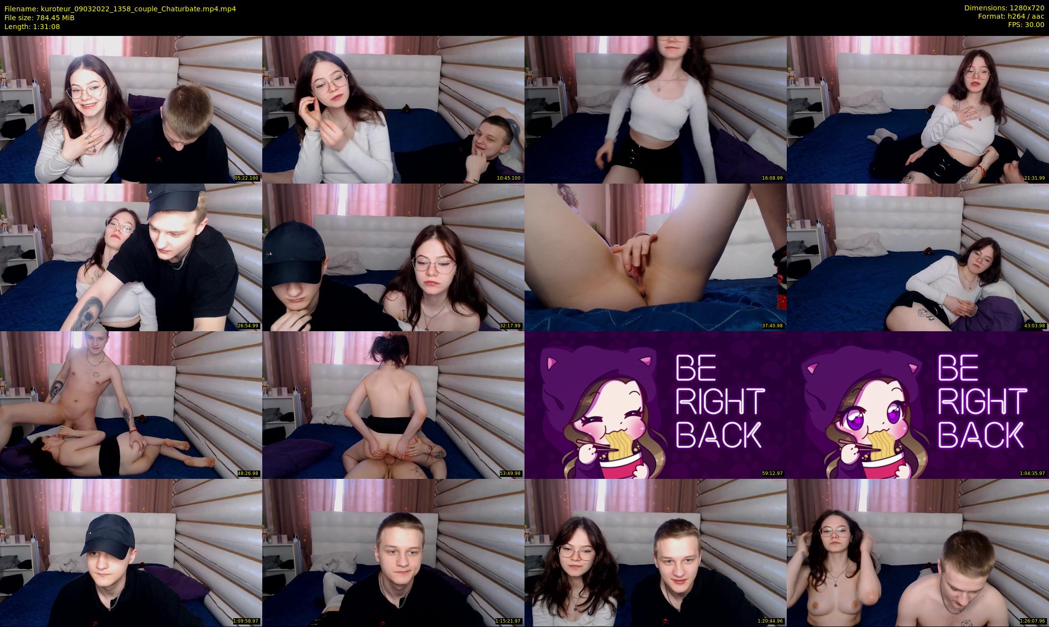 kuroteur — 92 minute Chaturbate couple cam show recording, 720p, Mar 9, 2022