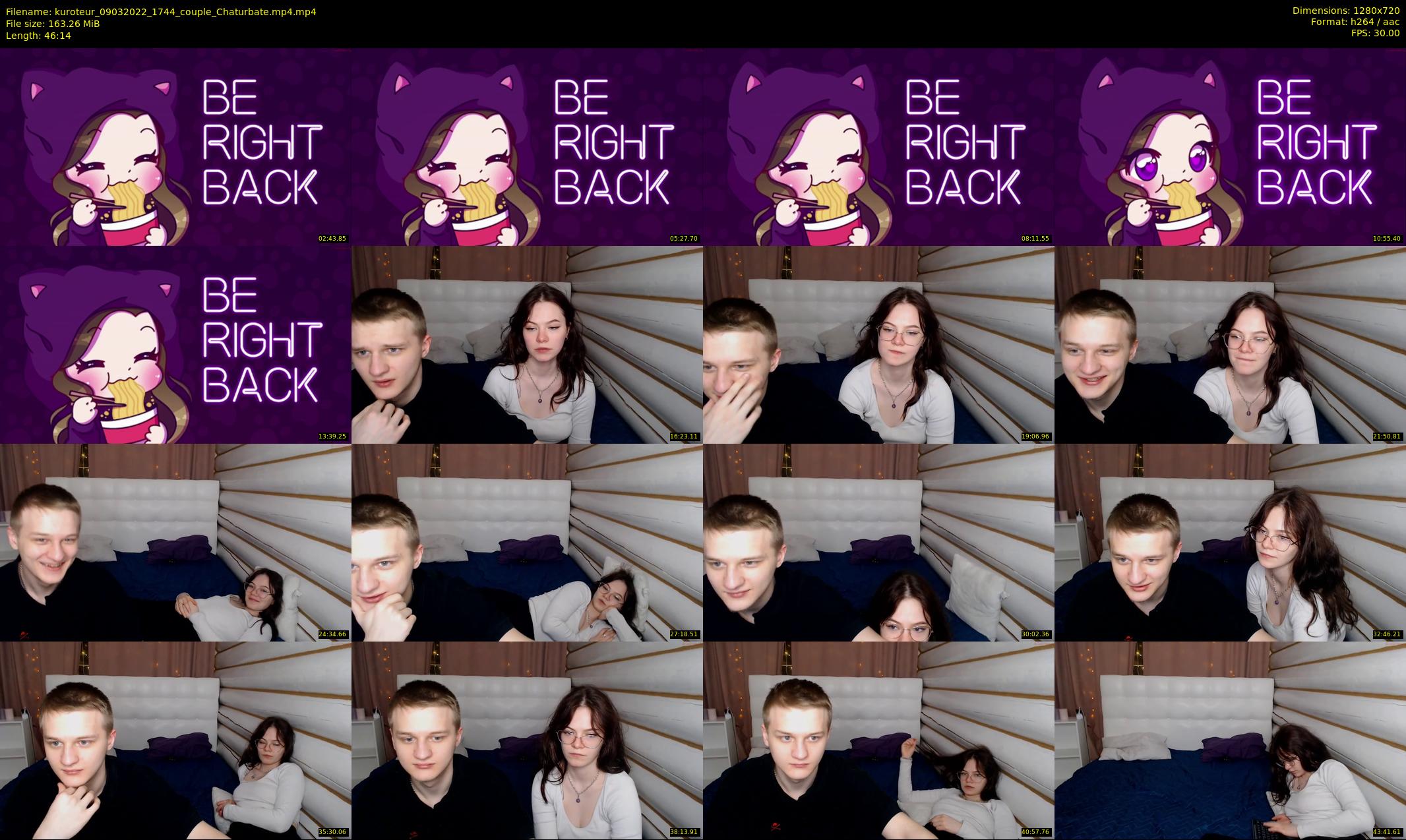 kuroteur — 47 minute Chaturbate couple cam show recording, 720p, Mar 9, 2022
