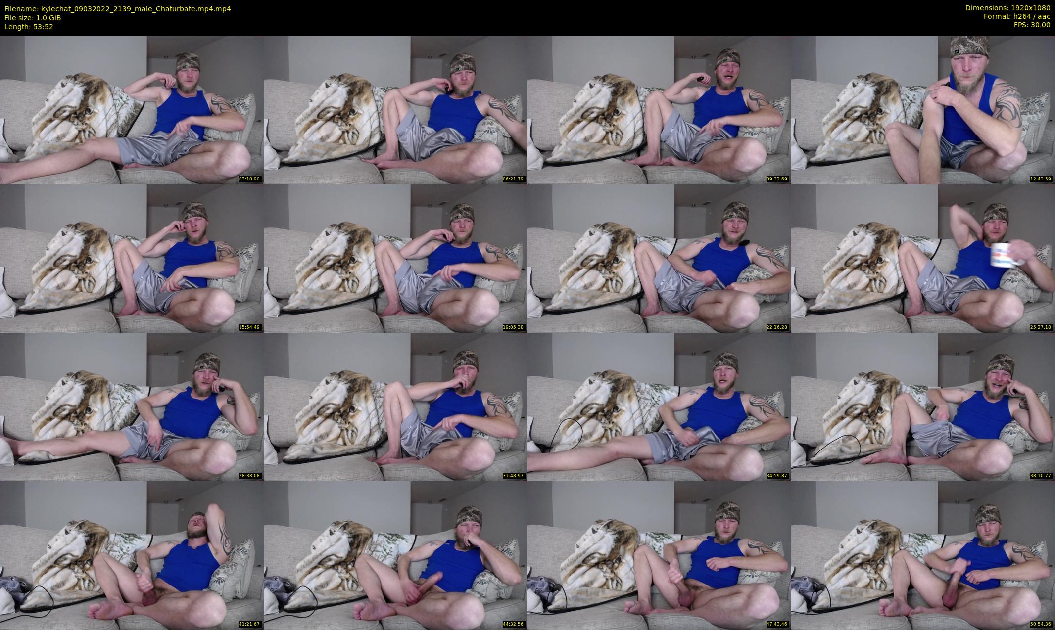kylechat — 54 minute Chaturbate male cam show recording, 1080p, Mar 9, 2022