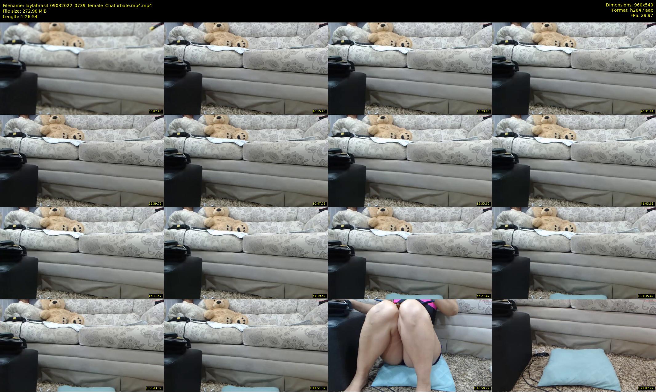 laylabrasil — 87 minute Chaturbate female cam show recording, 480p, Mar 9, 2022