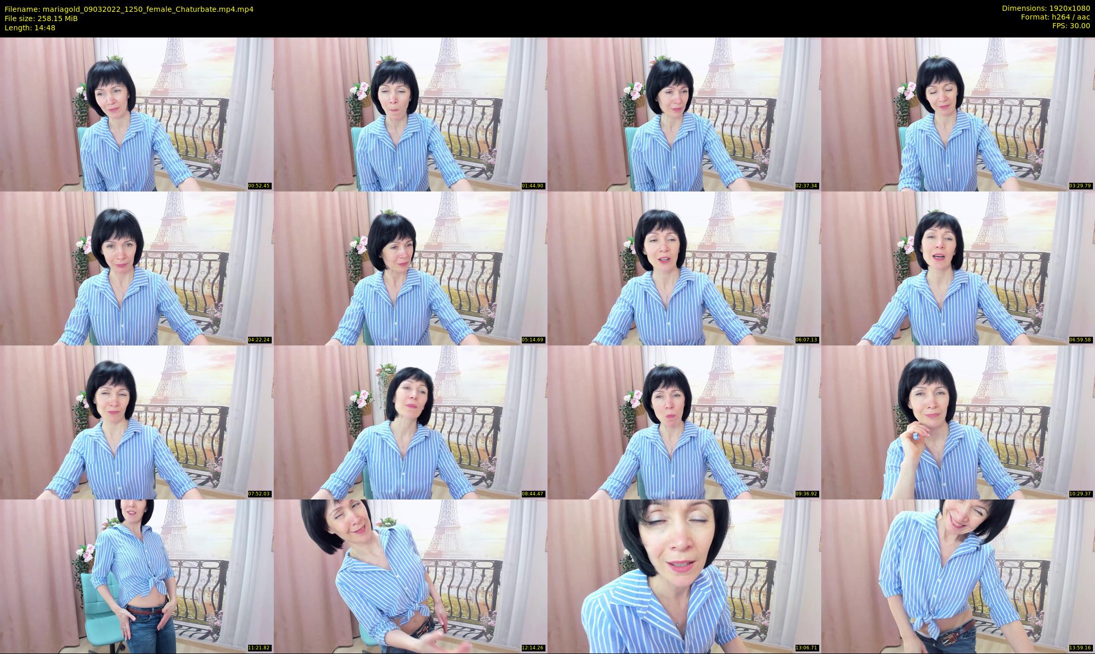mariagold — 15 minute Chaturbate female cam show recording, 1080p, Mar 9, 2022