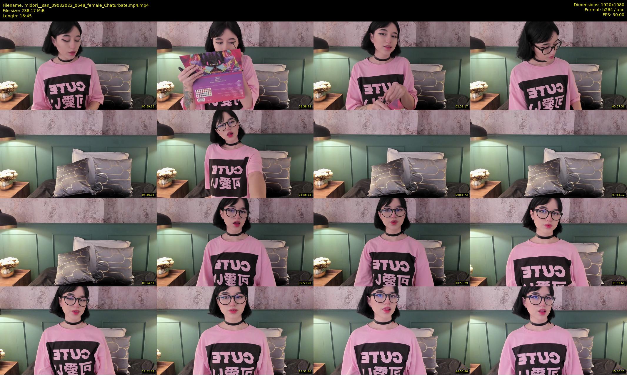 midori__san — 17 minute Chaturbate female cam show recording, 1080p, Mar 9, 2022