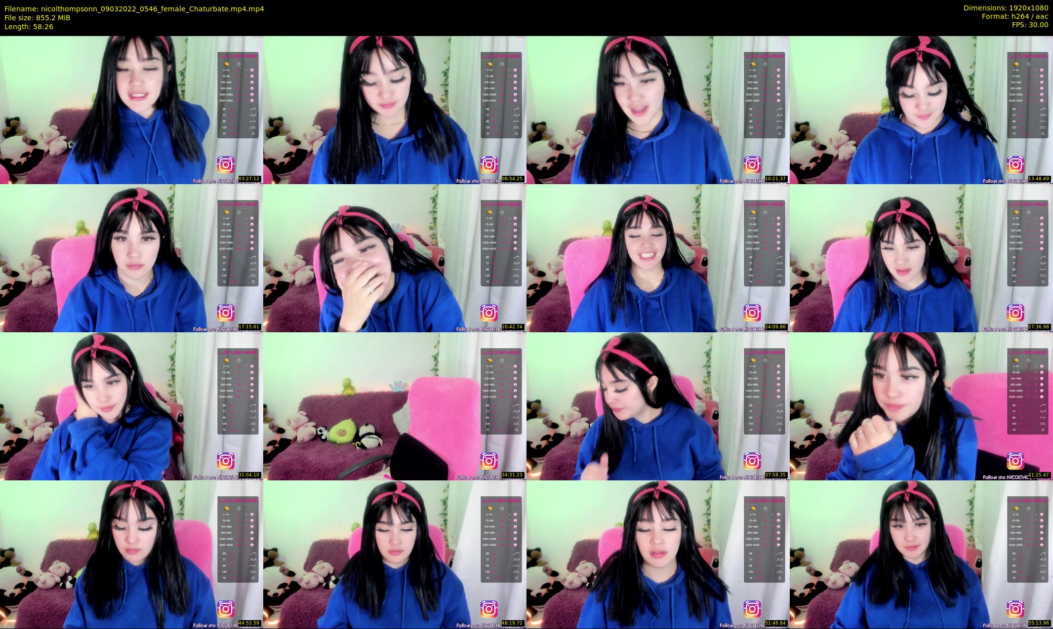 nicolthompsonn — 59 minute Chaturbate female cam show recording, 1080p, Mar 9, 2022