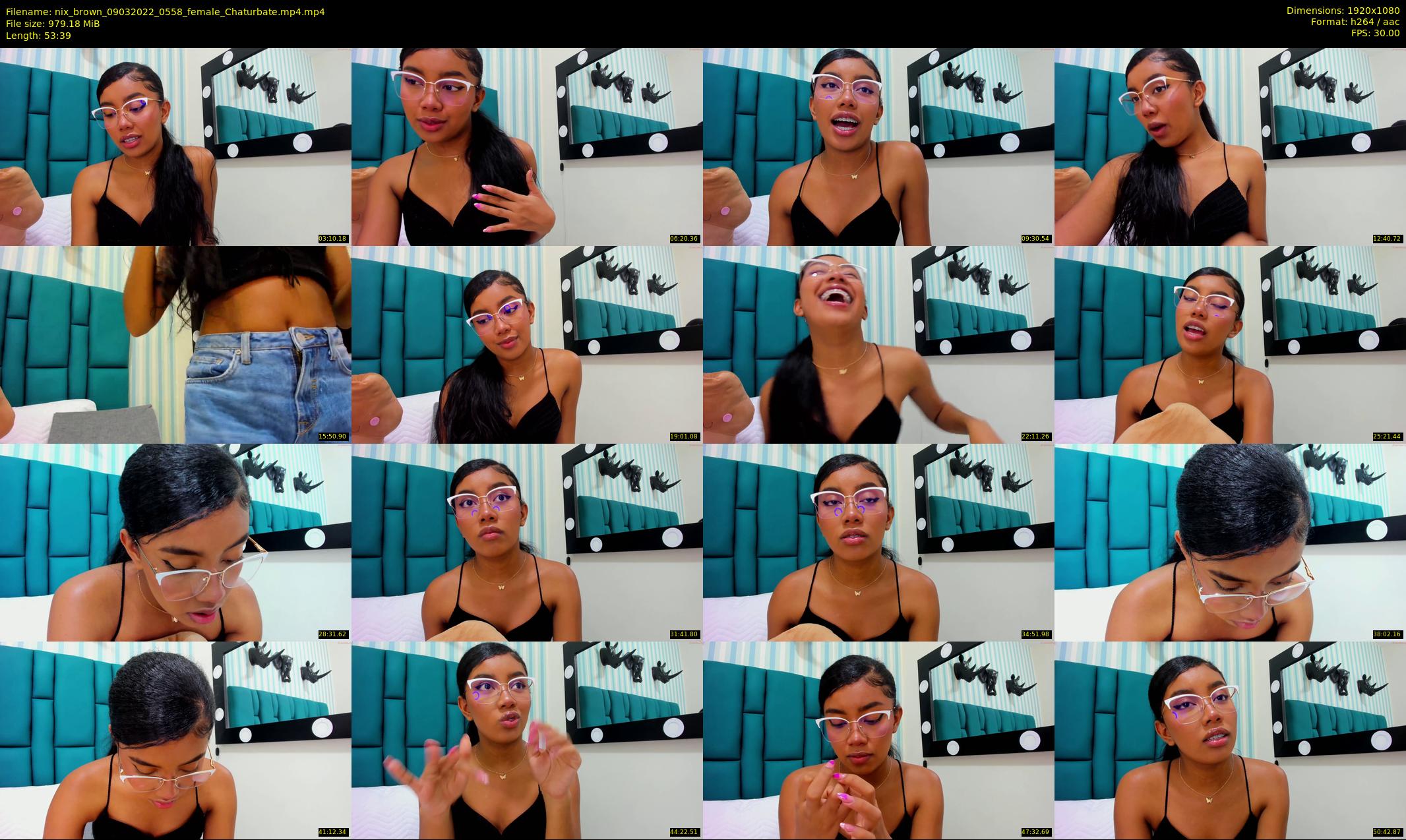 nix_brown — 54 minute Chaturbate female cam show recording, 1080p, Mar 9, 2022